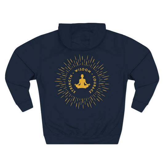 Strength, Wisdom & Courage Sweatshirt Fleece Hoodie, Women