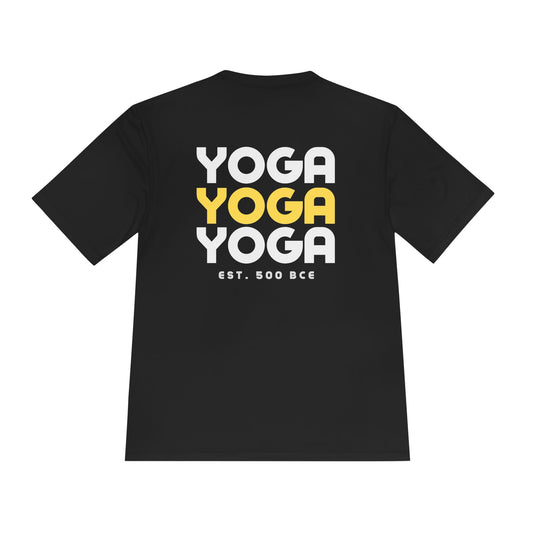 Yoga Est. 500 BCE Moisture Wicking Tee Black, Men