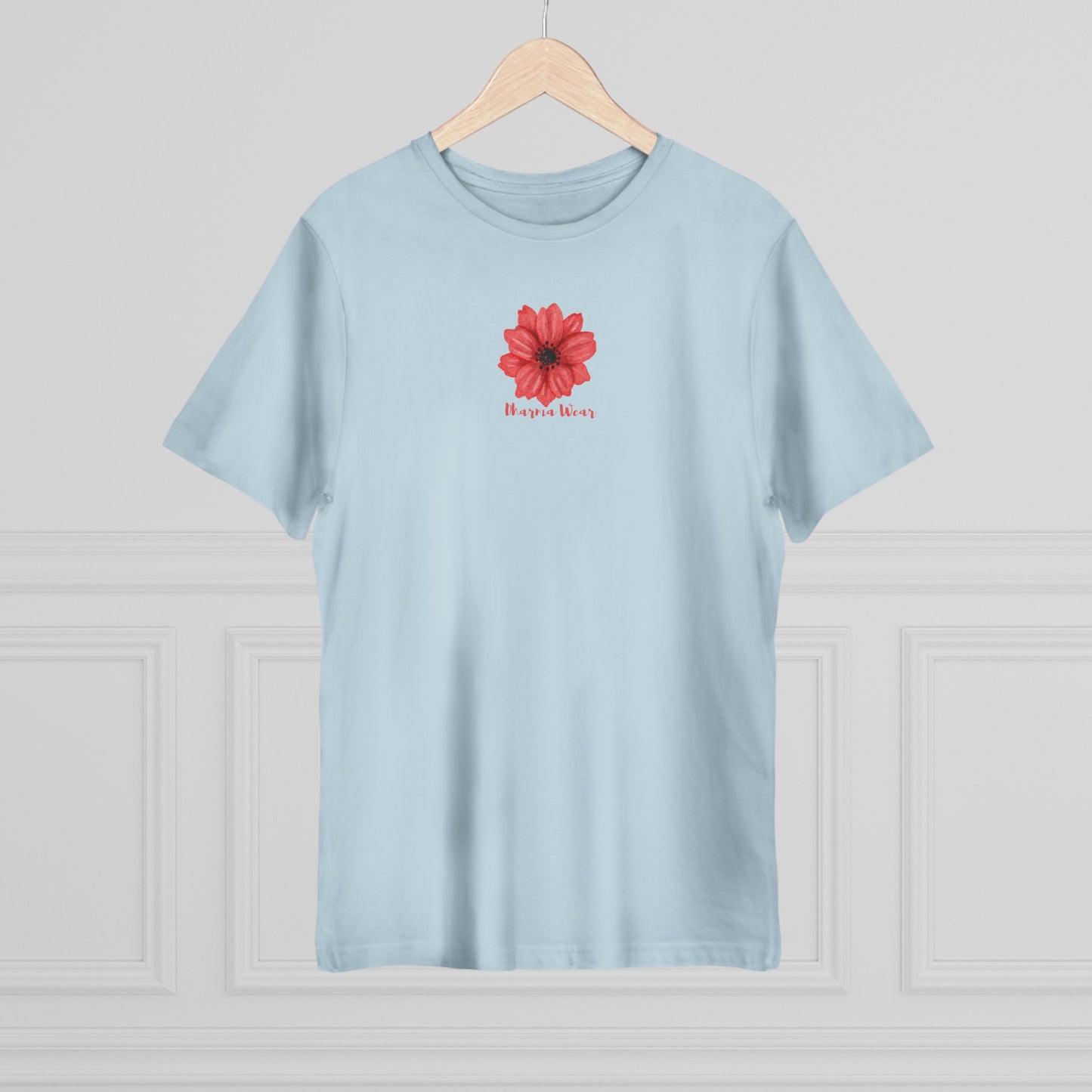 Buttercup Pink Flower Print T-shirt Heather Grey, Women