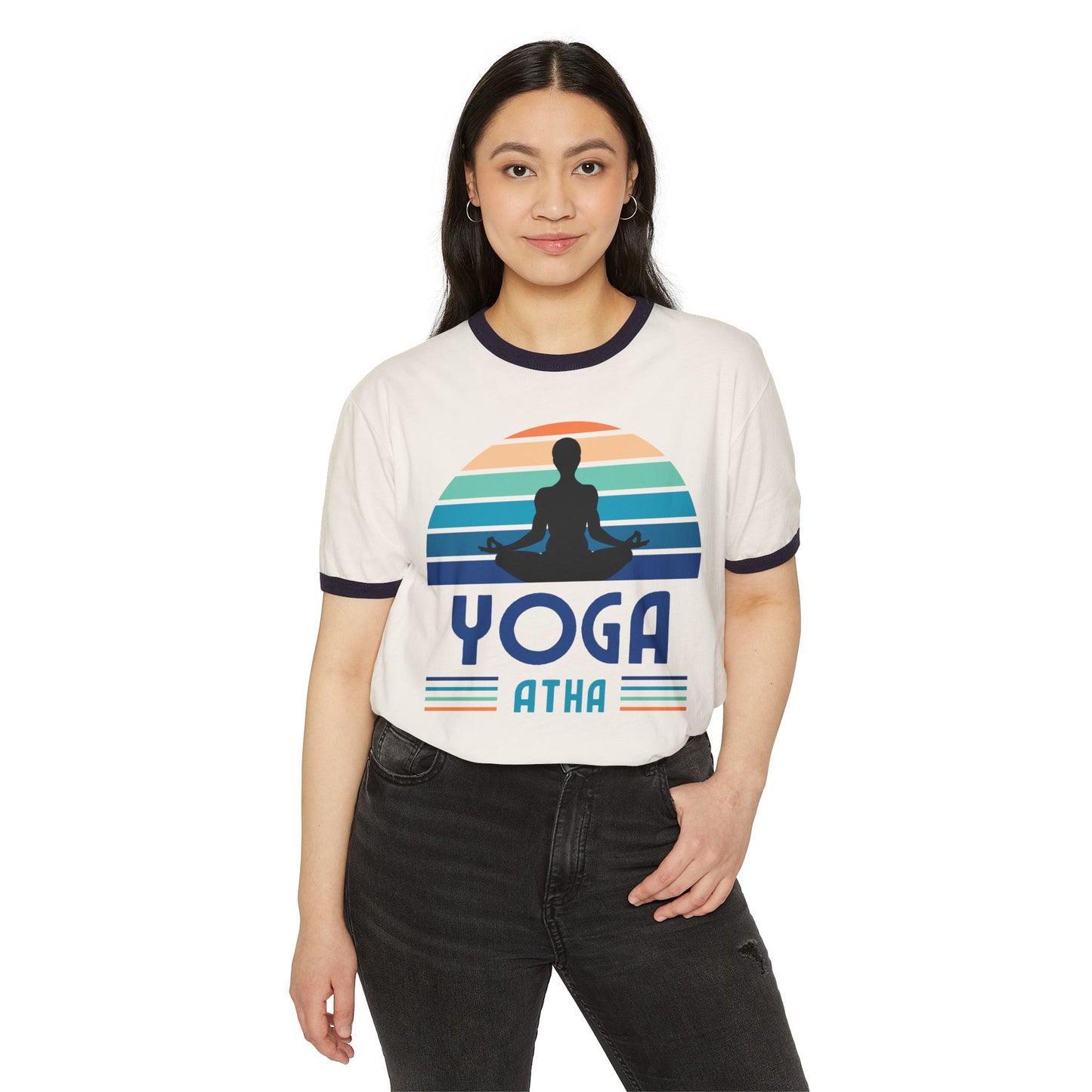 Atha Yoga Cotton Ringer T-Shirt, Women