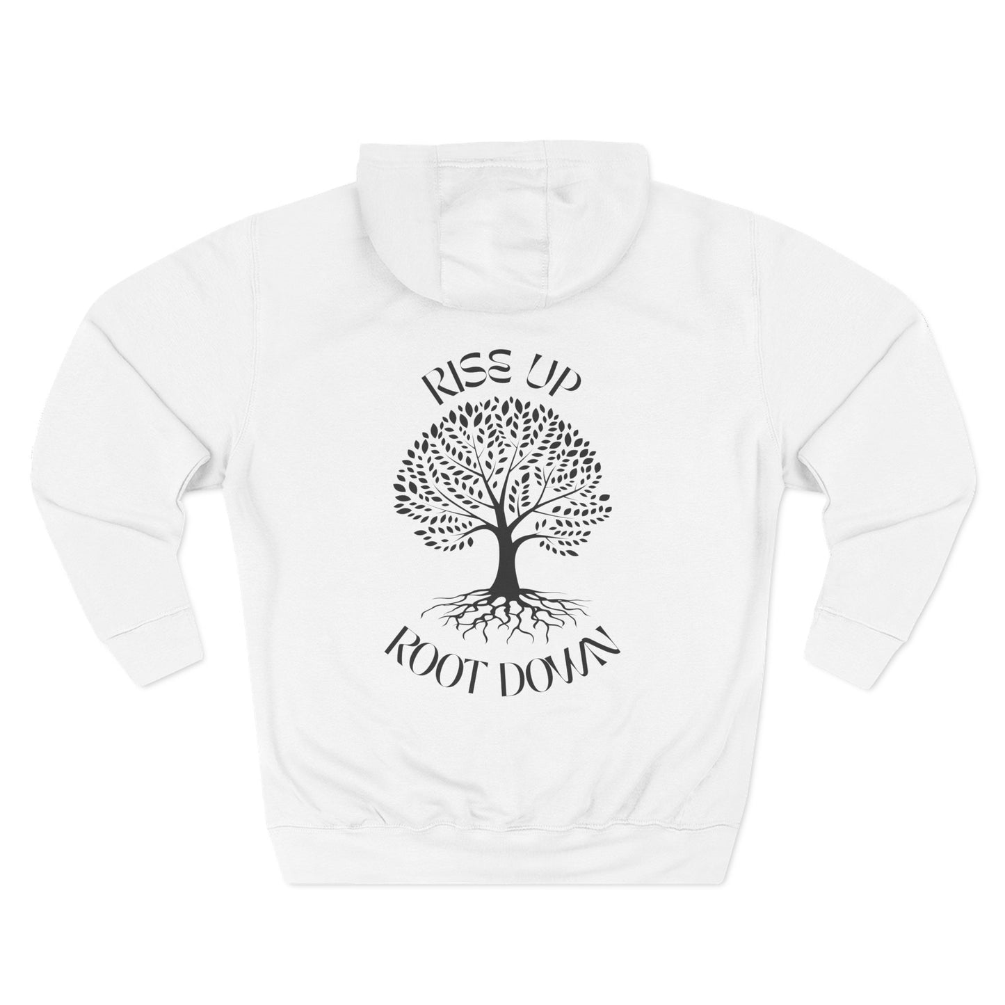 Root Down To Rise Up Sweatshirt Fleece Hoodie Heather Grey, Women
