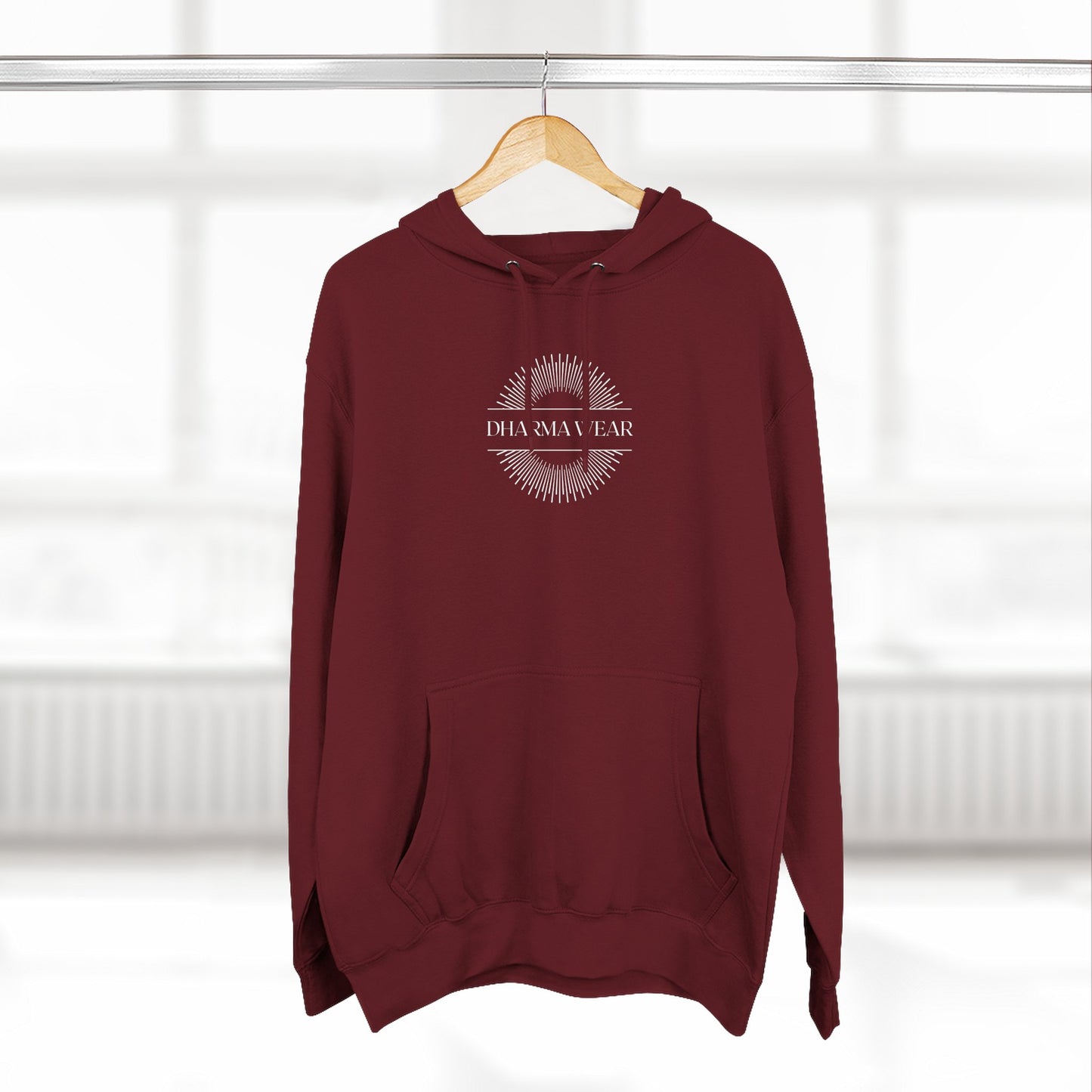 Inhale Exhale Sweatshirt Fleece Hoodie Army Green, Women