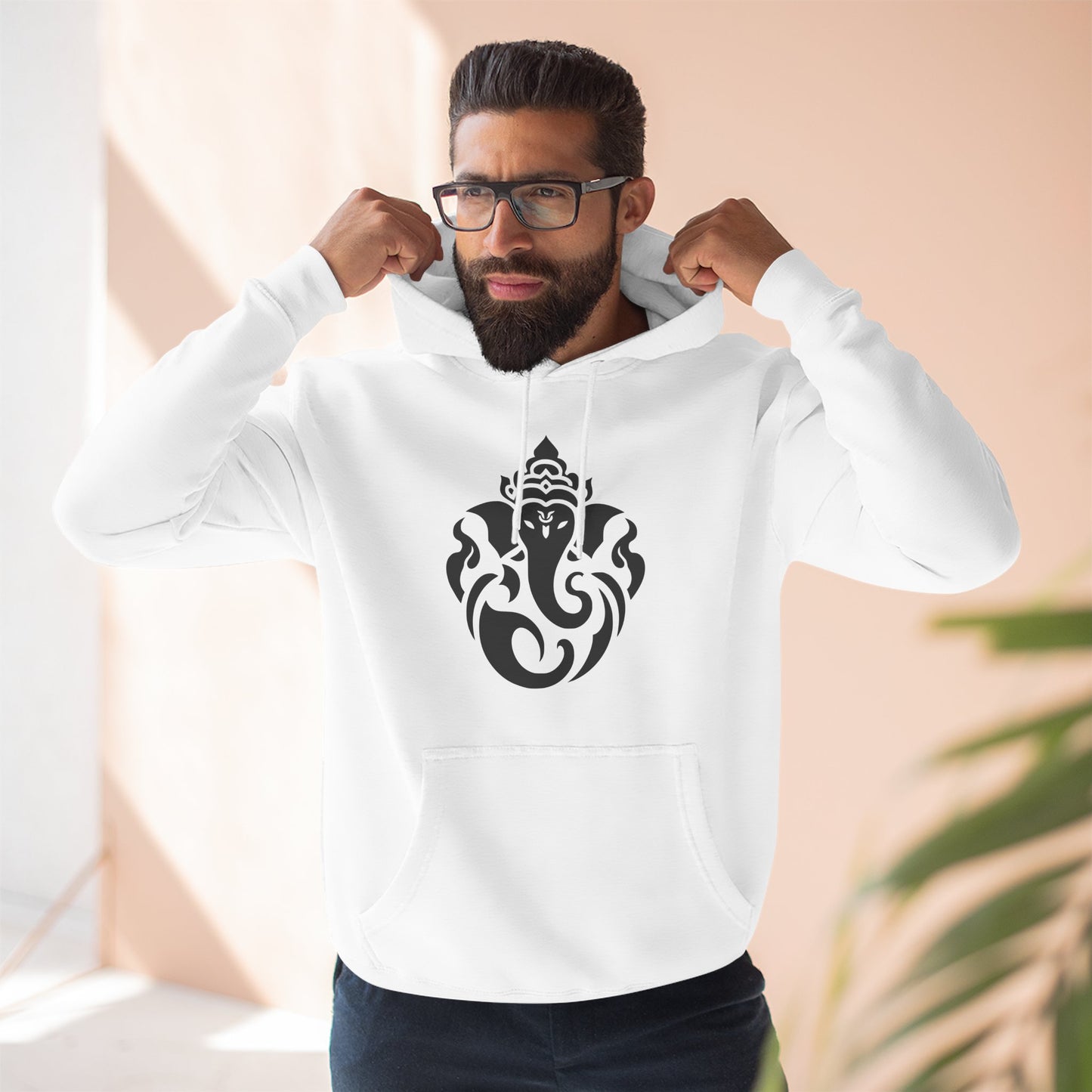 Ganesha Sweatshirt Fleece Hoodie, Men