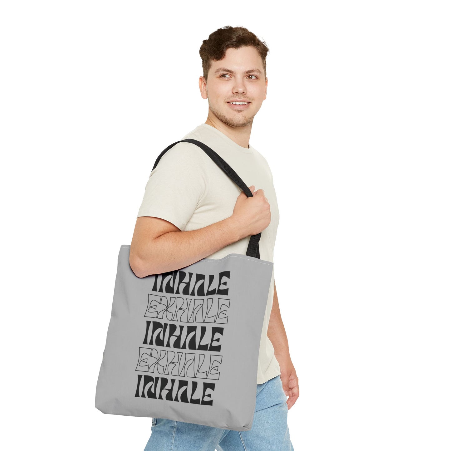 Inhale Exhale Inspirational Tote Bag