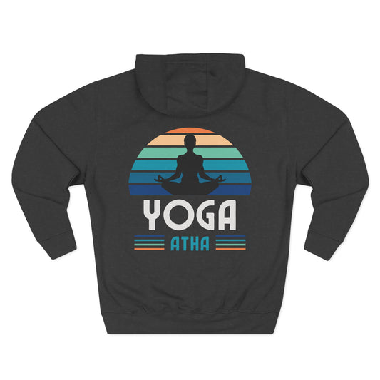 Yoga Atha Sweatshirt Fleece Hoodie Charcoal Heather, Women
