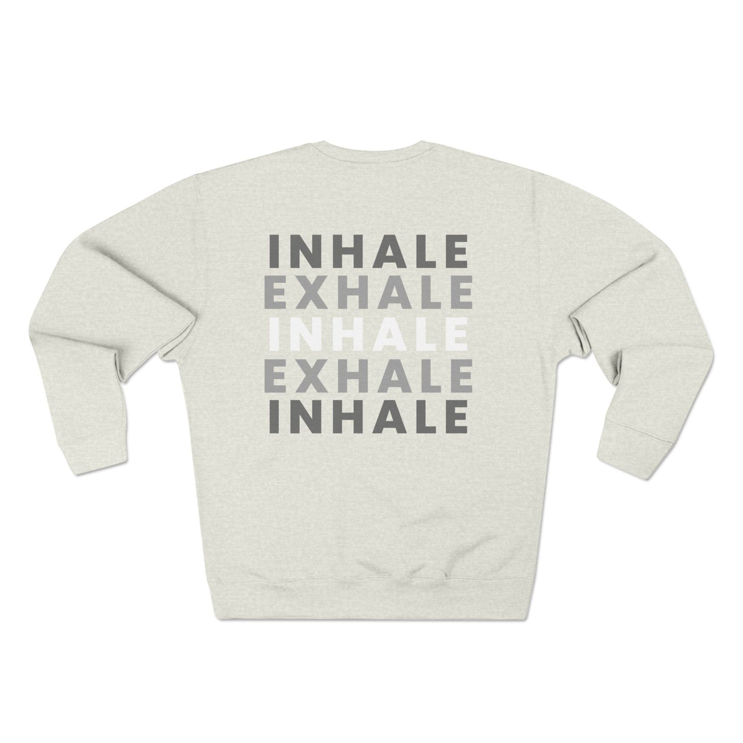 Inhale Exhale Crewneck Sweatshirt Black, Women