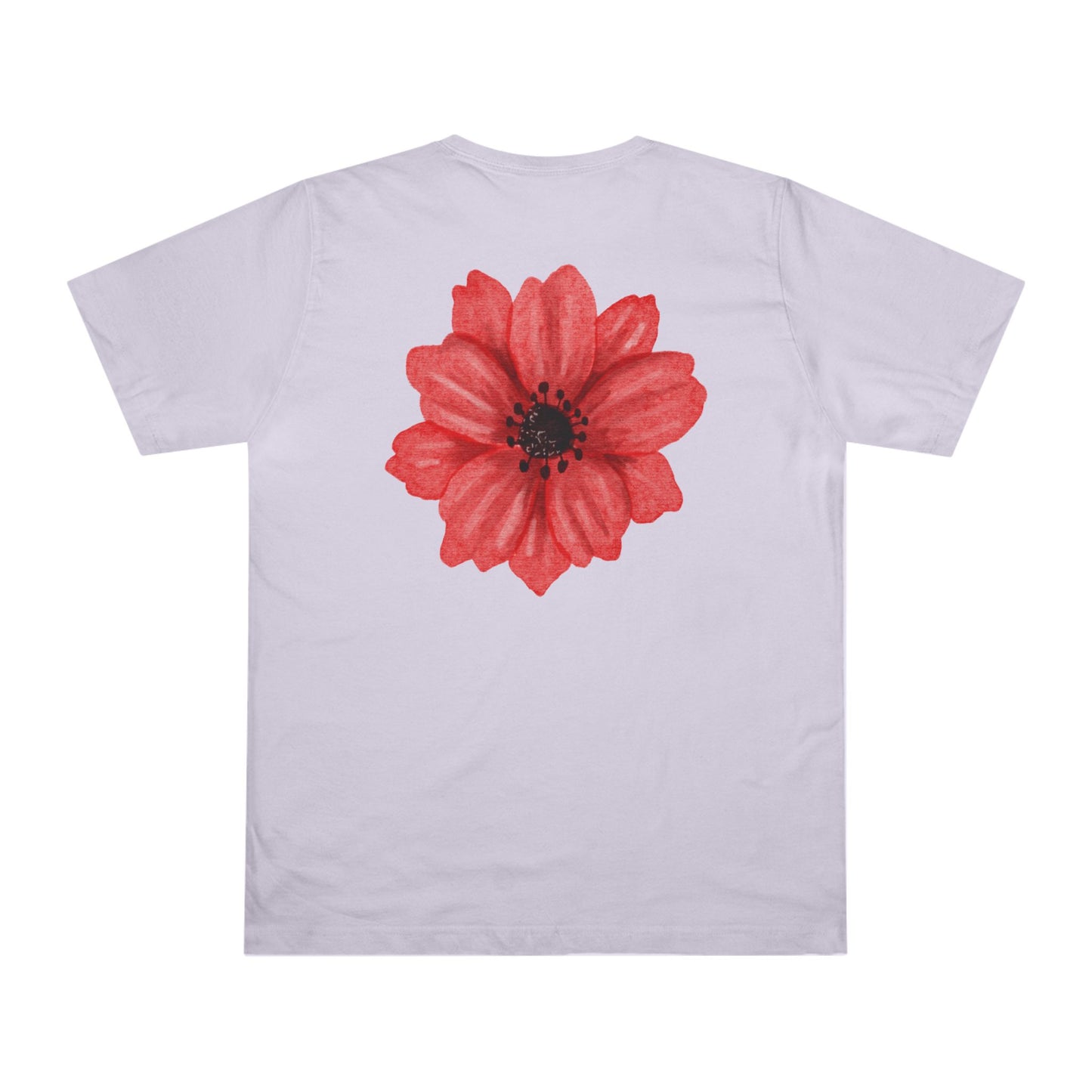 Buttercup Pink Flower Print T-shirt Blue Mist, Women