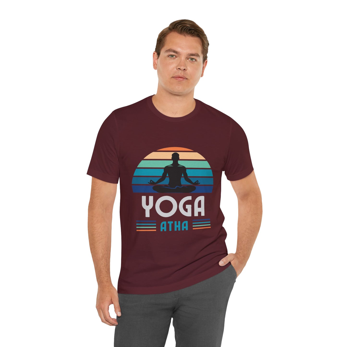 Yoga Atha Cotton T-Shirt Navy, Men