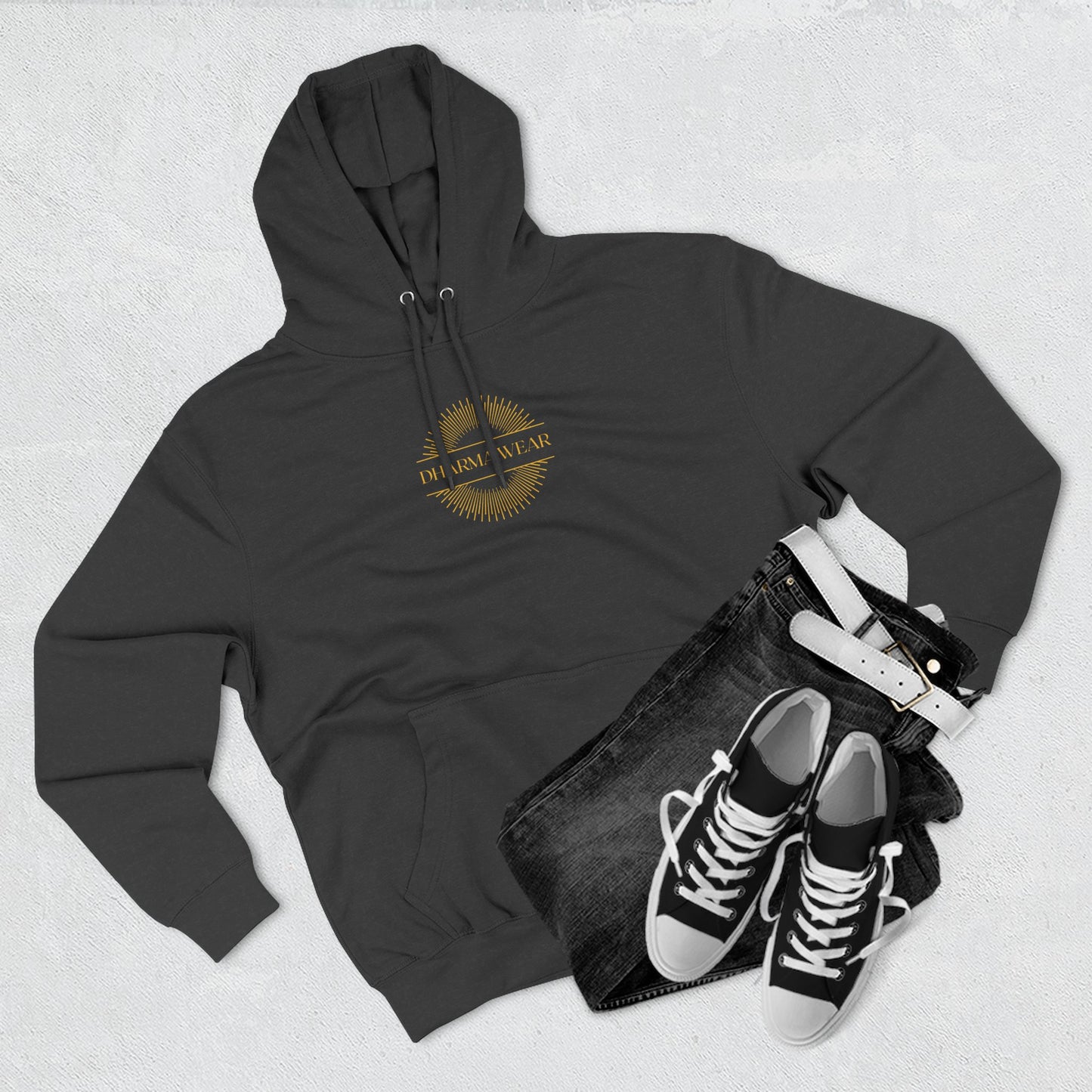 Strength, Wisdom & Courage Sweatshirt Fleece Hoodie Navy, Women