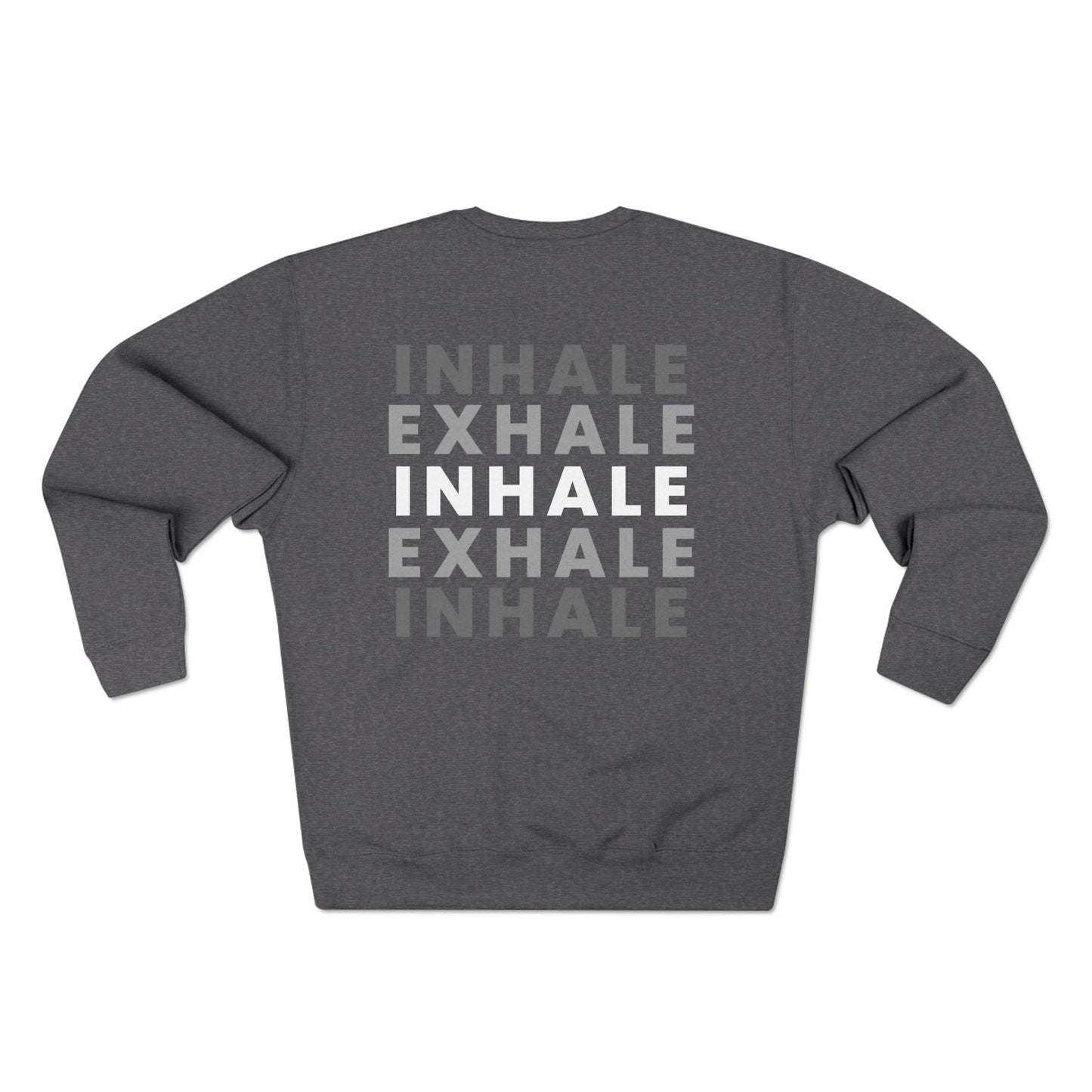 Inhale Exhale Crewneck Sweatshirt Black, Women