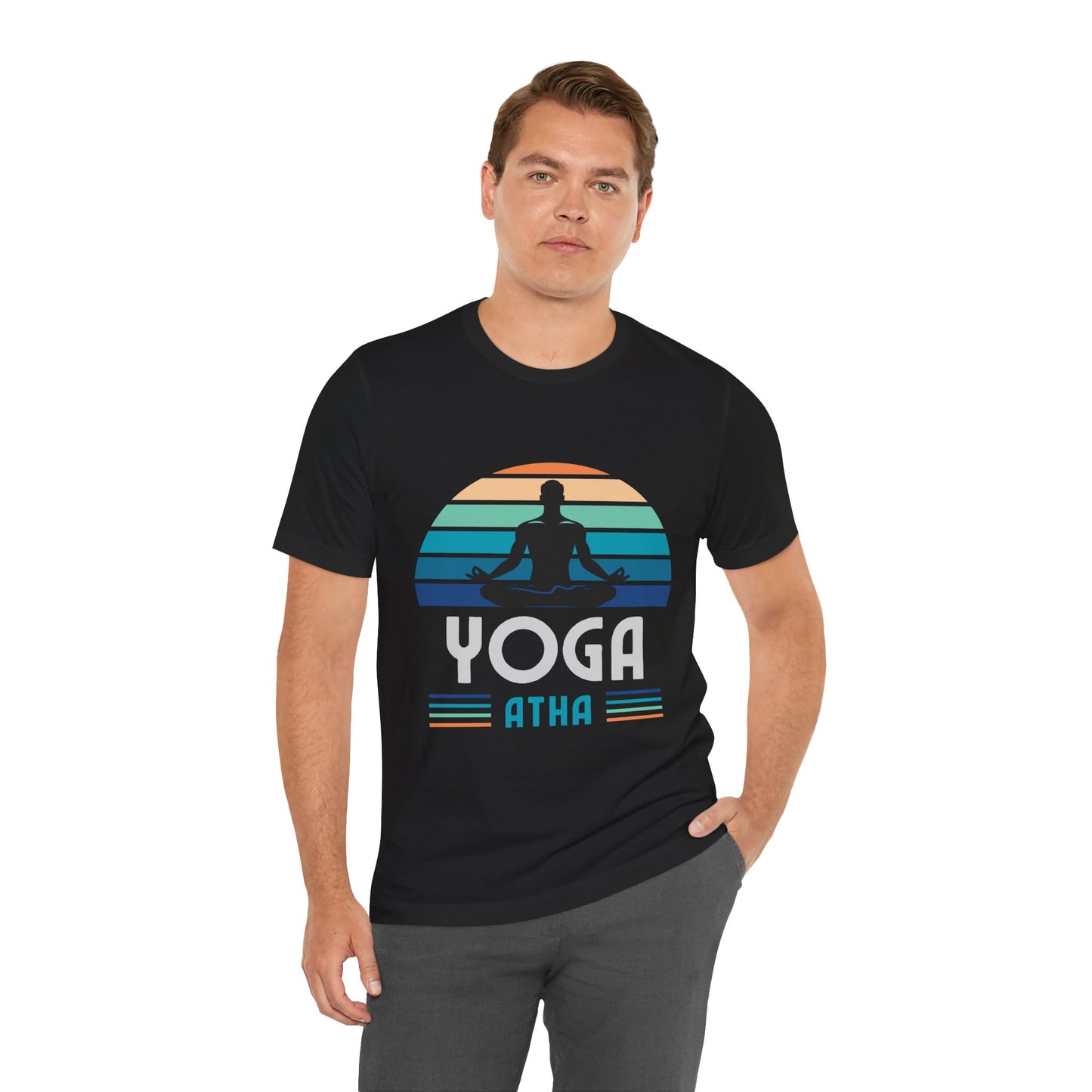 Yoga Atha Cotton T-Shirt Heather Mauve, Men