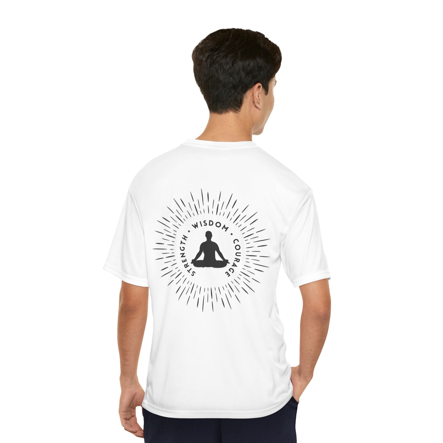 Strength, Wisdom, & Courage Performance T-Shirt, Men