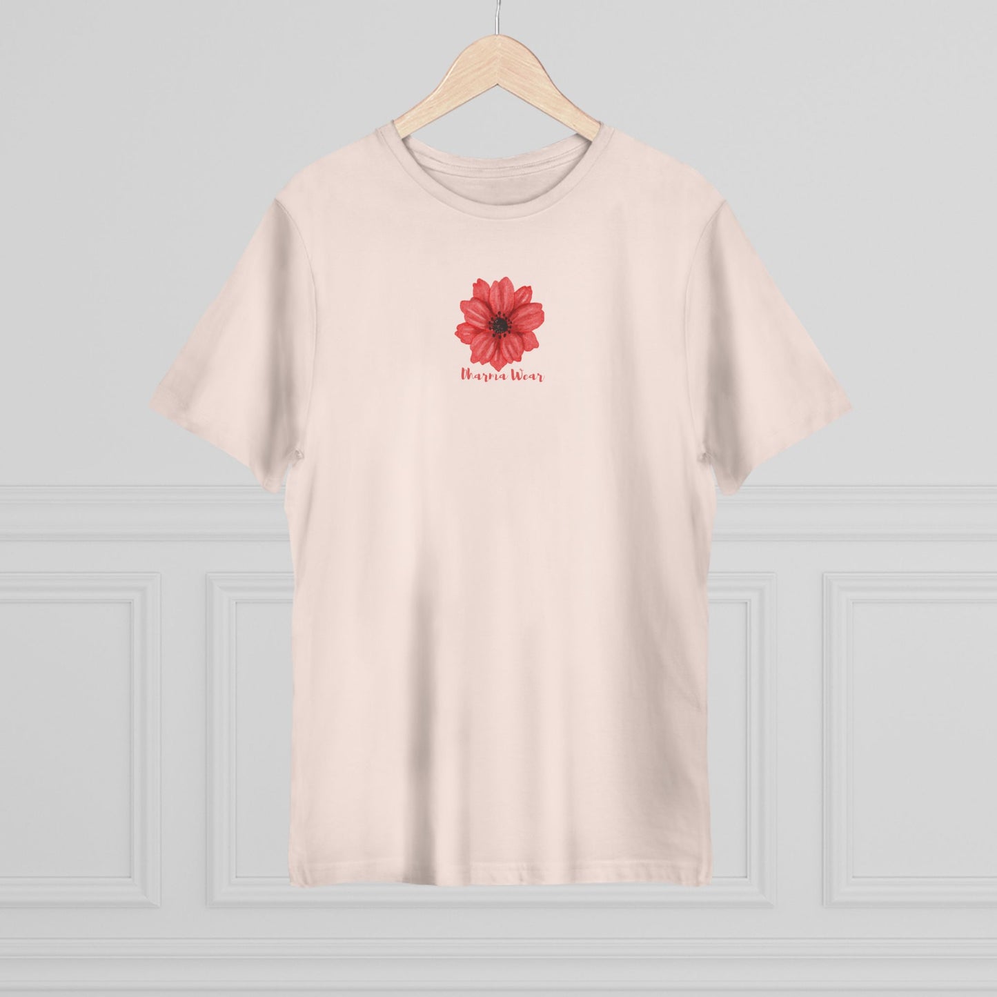 Buttercup Pink Flower Print T-shirt Mushroom, Women