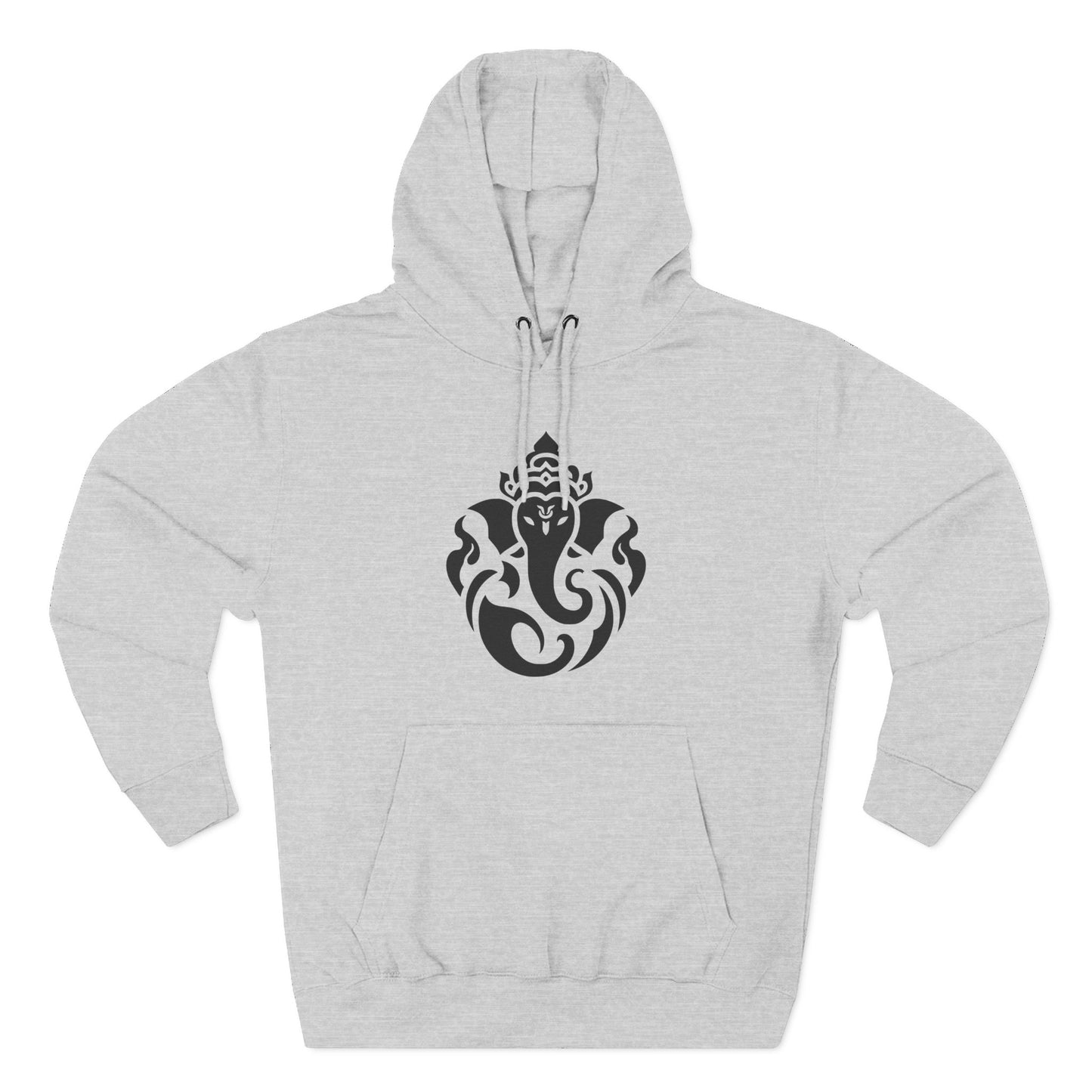 Ganesha Sweatshirt Fleece Hoodie Heather Grey, Women