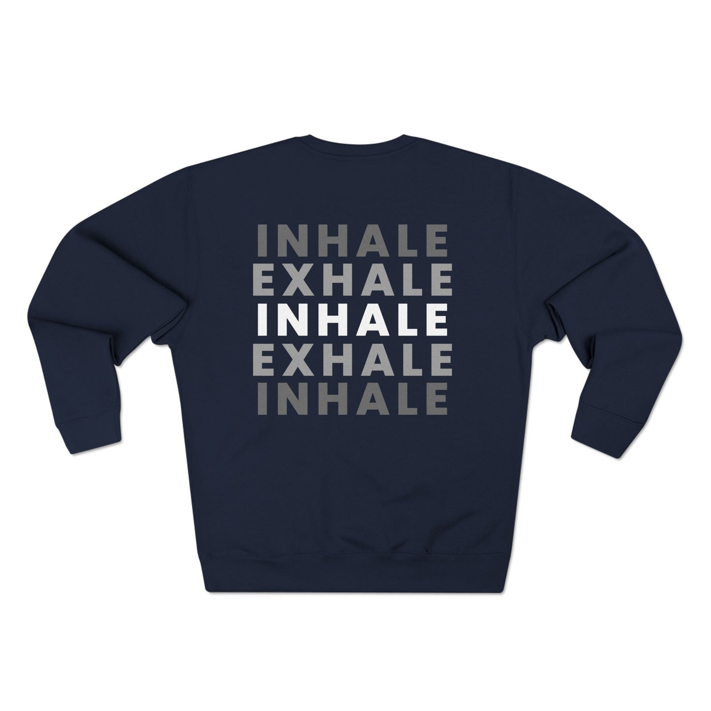 Inhale Exhale Crewneck Sweatshirt Charcoal Heather, Women