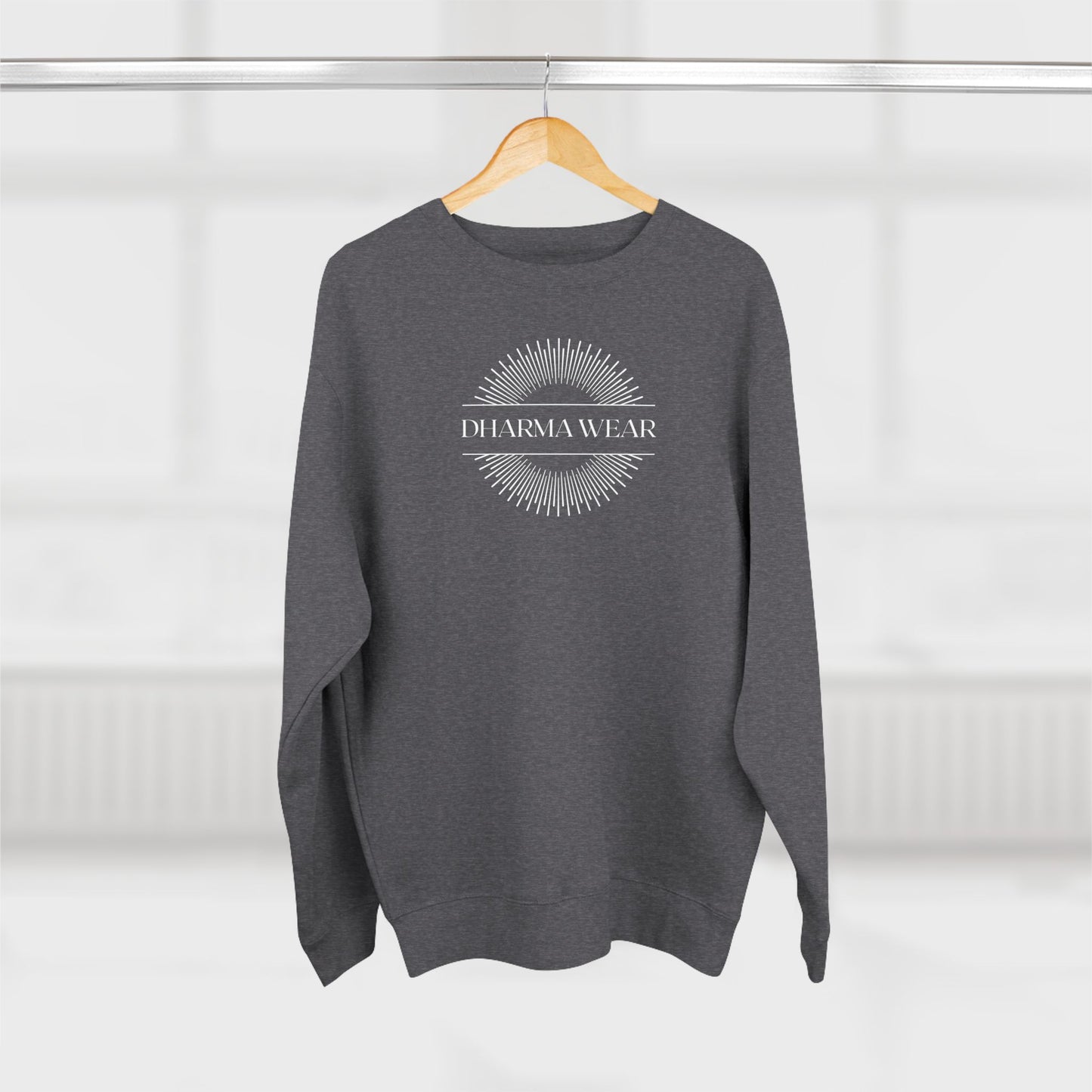 Inhale Exhale Crewneck Sweatshirt Charcoal Heather, Women