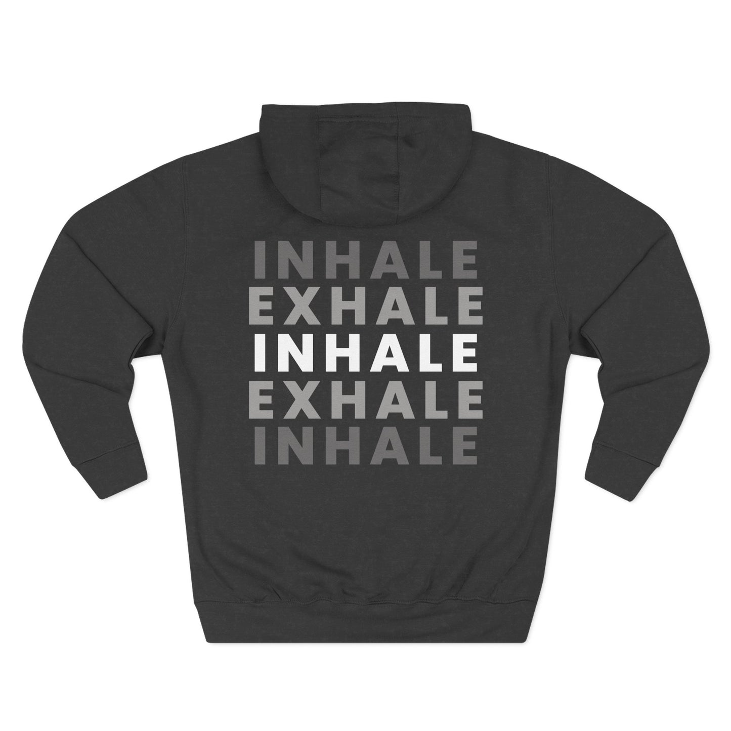 Inhale Exhale Sweatshirt Fleece Hoodie Sports Green, Women