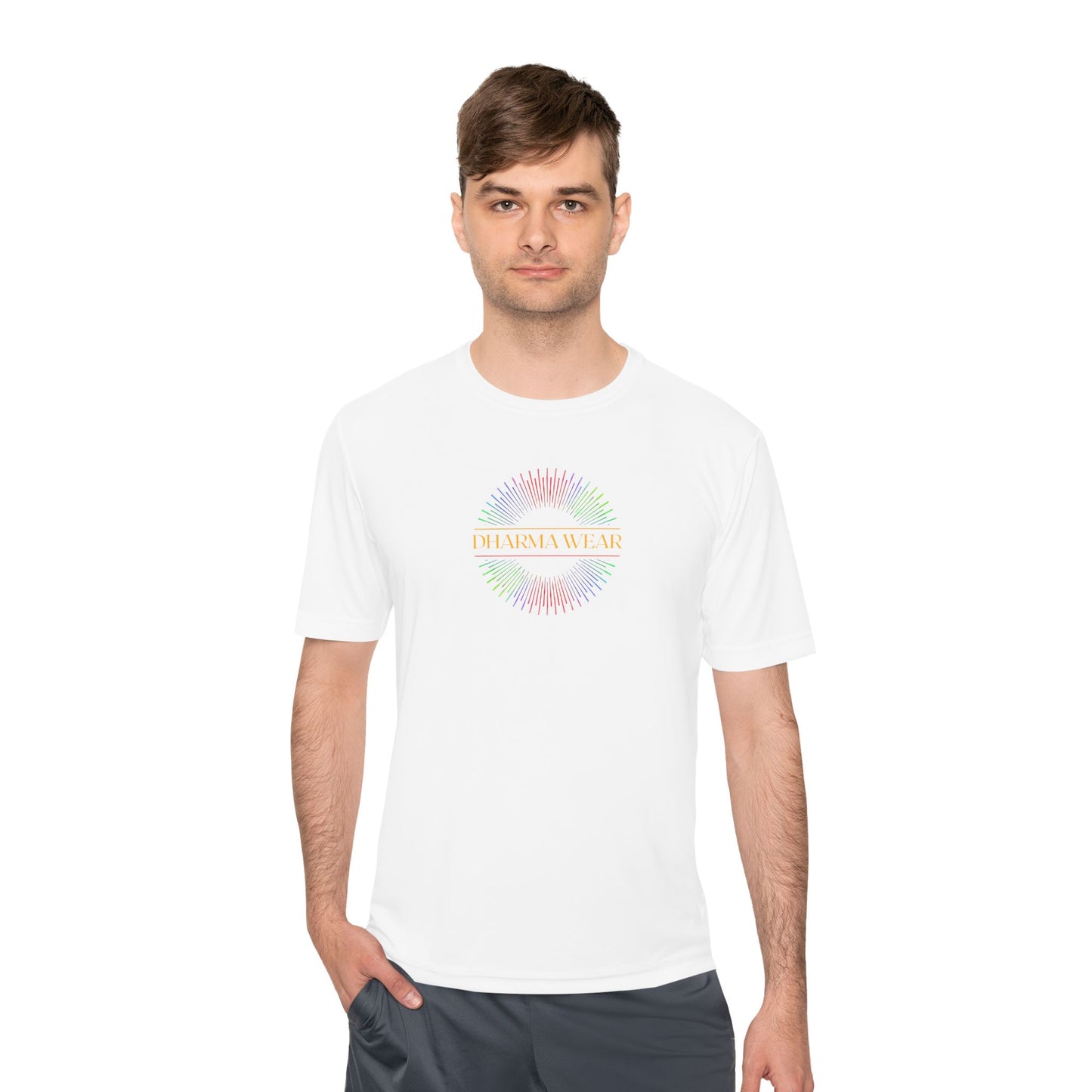 Rainbow Ganesha Moisture Wicking Tee, Men