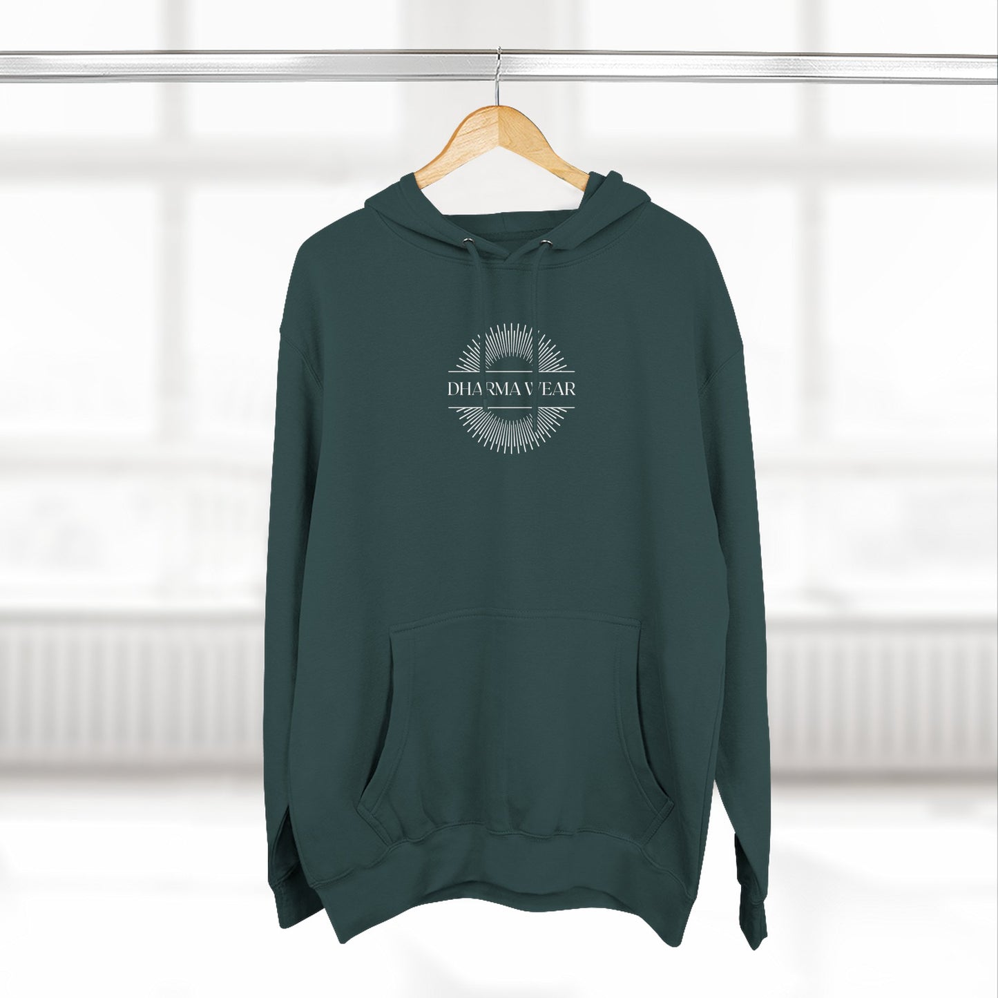 Inhale Exhale Sweatshirt Fleece Hoodie Sports Green, Women