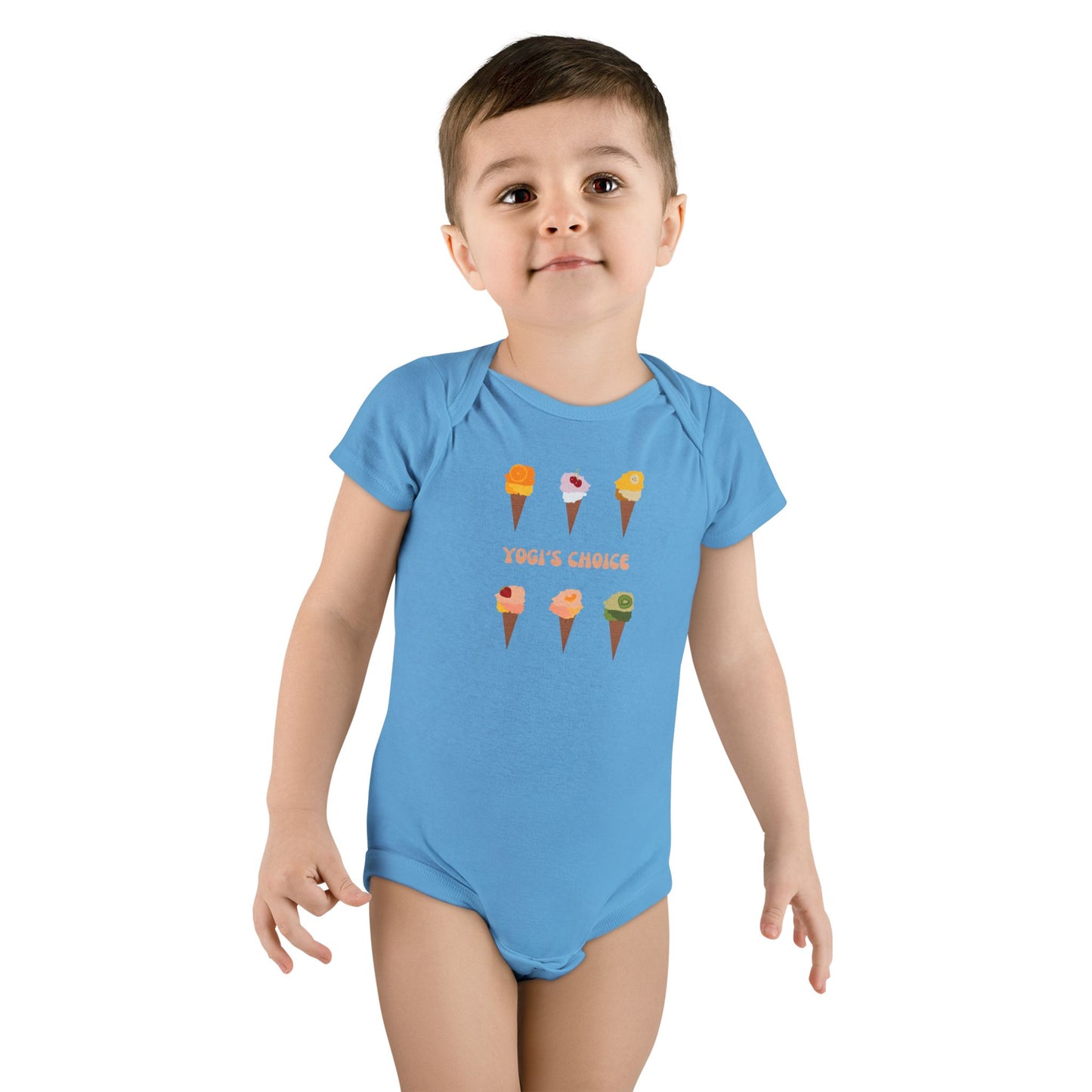 Yoga Baby Short Sleeve Organic Cotton Bodysuit
