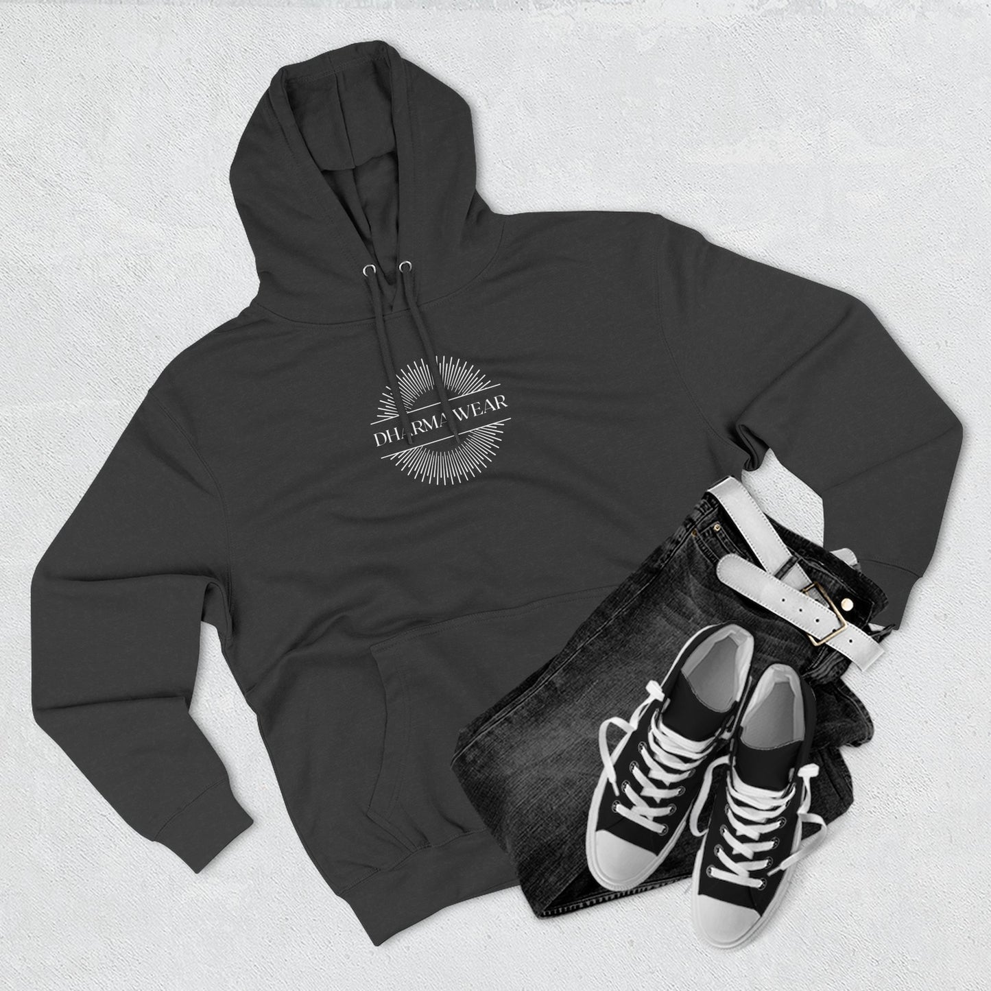 Yoga Atha Sweatshirt Fleece Hoodie Navy, Women