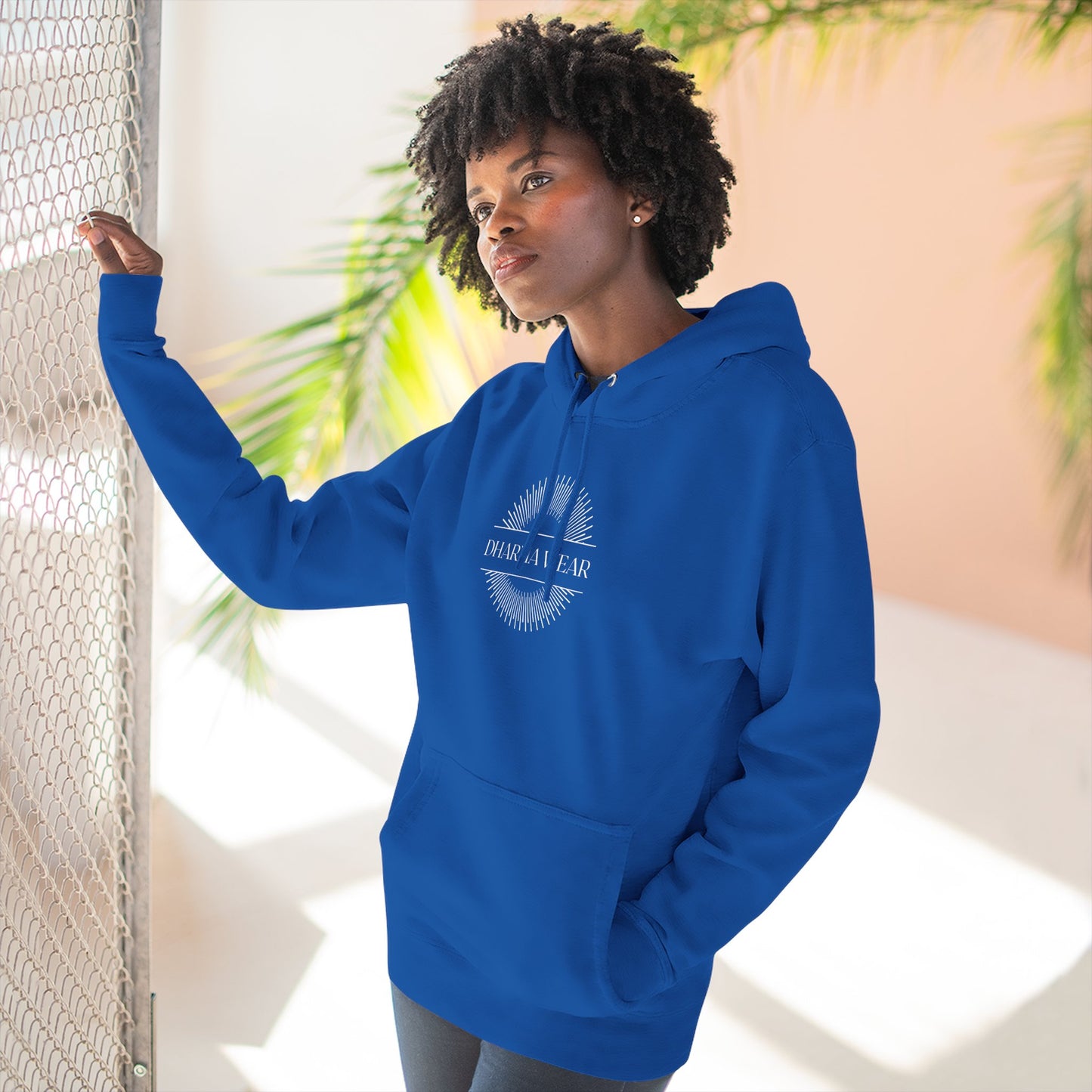 Shakti Power Sweatshirt Fleece Hoodie Heather Grey, Women