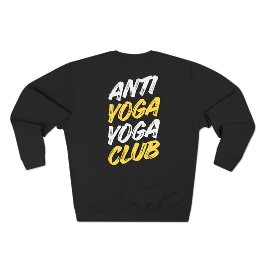 Anti Yoga Yoga Club Crewneck Sweatshirt Black, Women