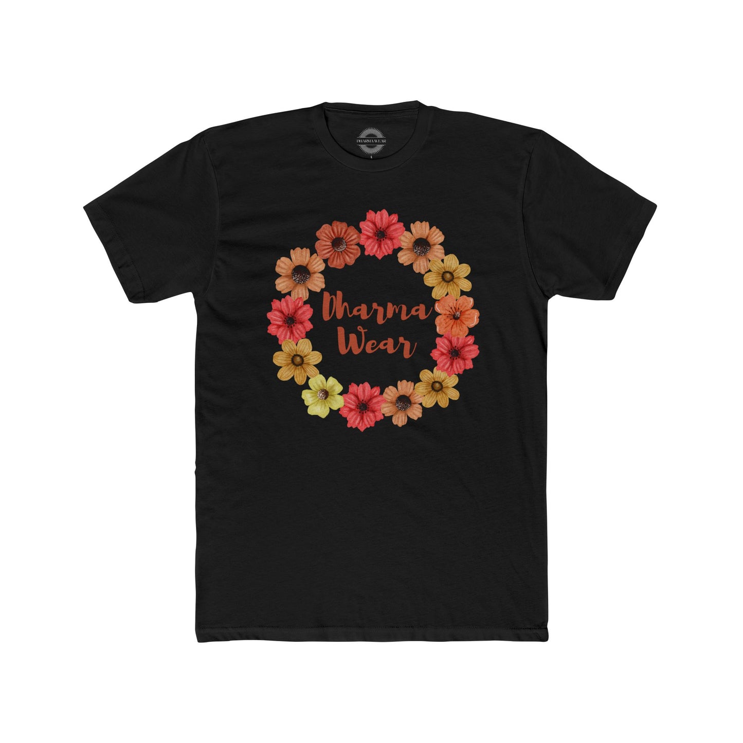 Flower Power T-shirt Solid Black, Men
