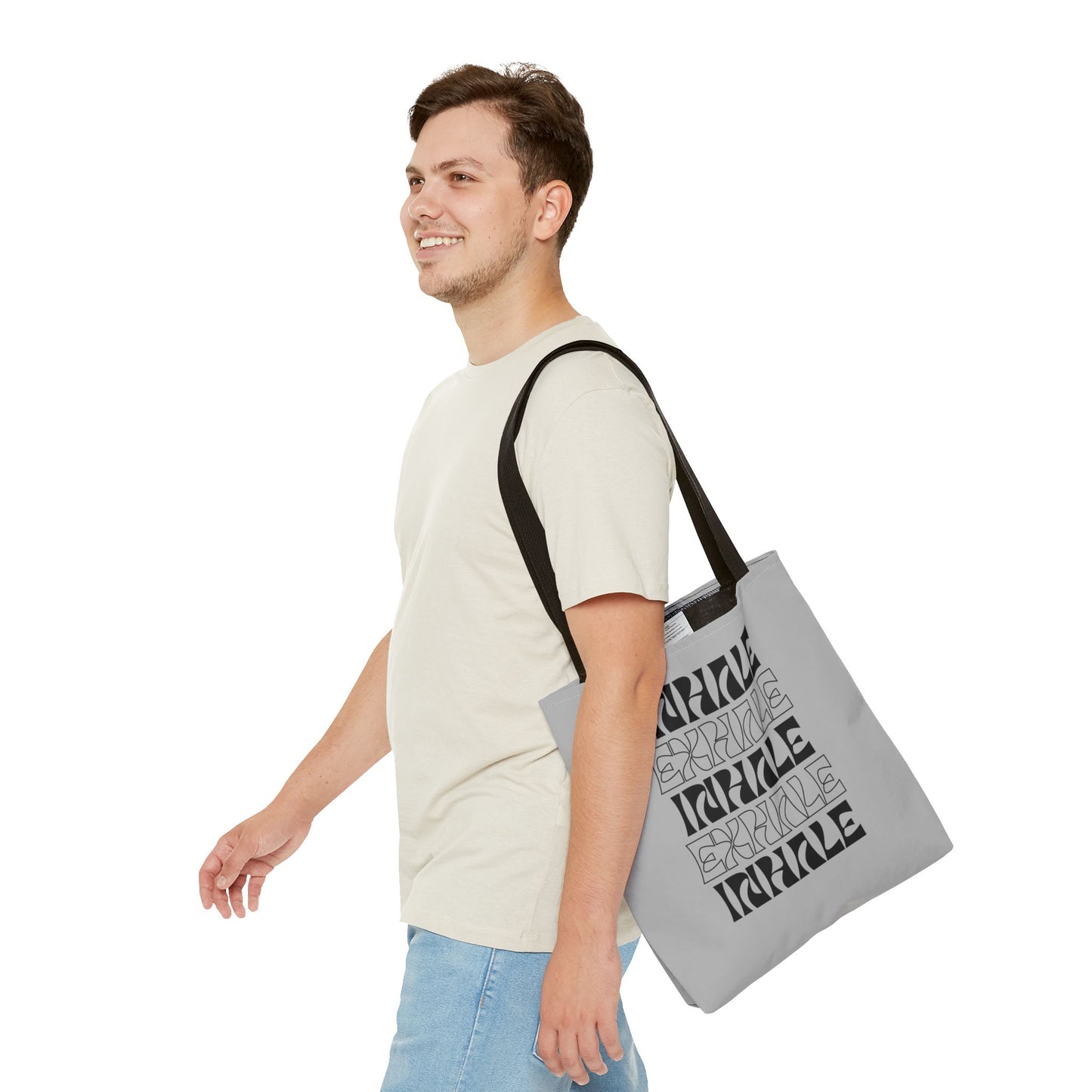 Inhale Exhale Inspirational Tote Bag