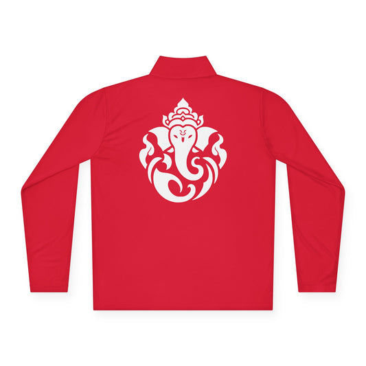 Ganesha Quarter-Zip Pullover True Red, Men