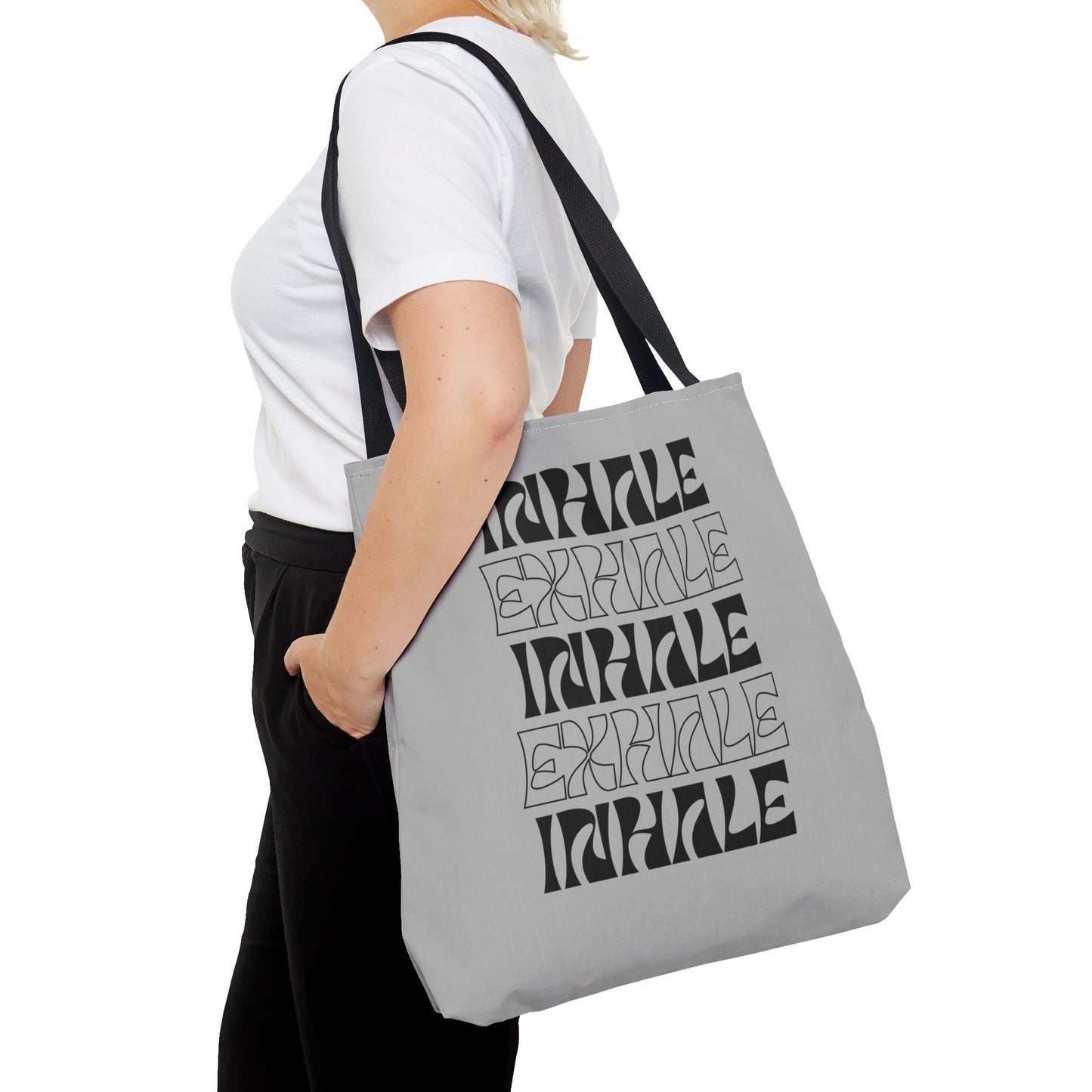 Inhale Exhale Inspirational Tote Bag