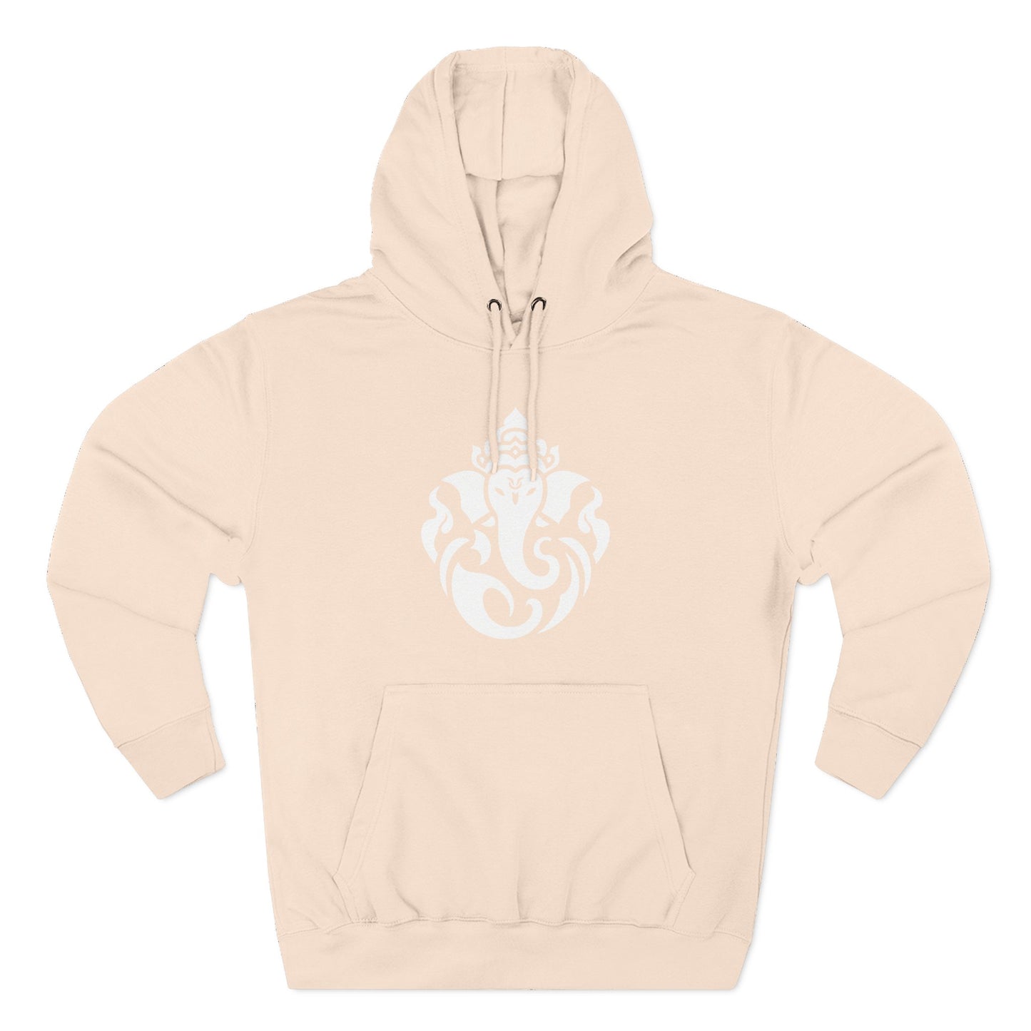 Ganesha Sweatshirt Fleece Hoodie Pale Pink, Women