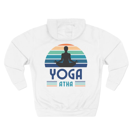 Yoga Atha Sweatshirt Fleece Hoodie White, Women
