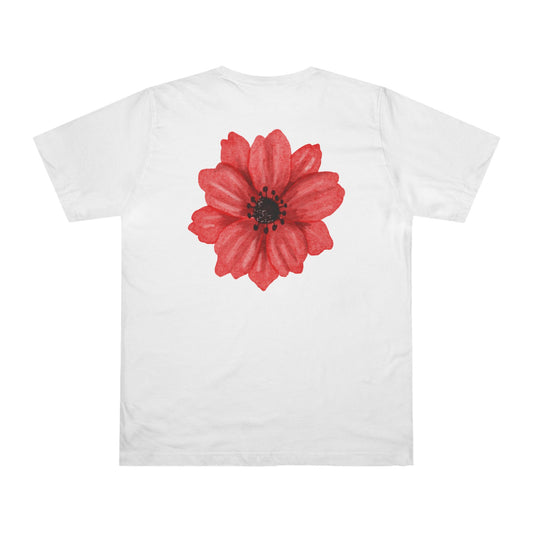 Copy of Buttercup Pink Flower Print T-shirt White, Women