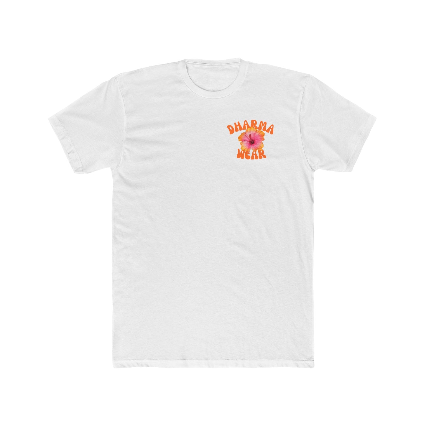 Hibiscus Flower Tee Solid Black, Men
