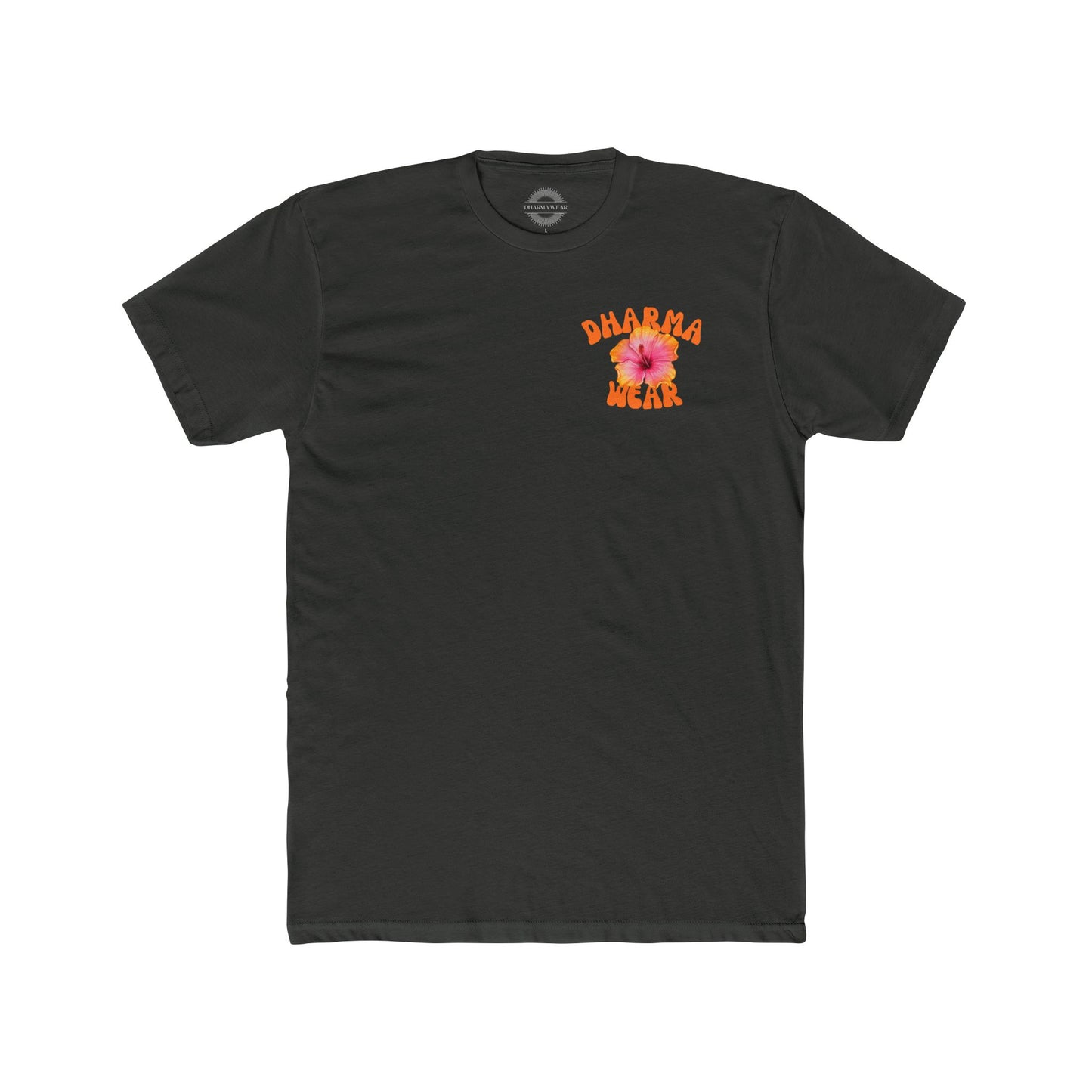 Hibiscus Flower Tee Solid White, Men