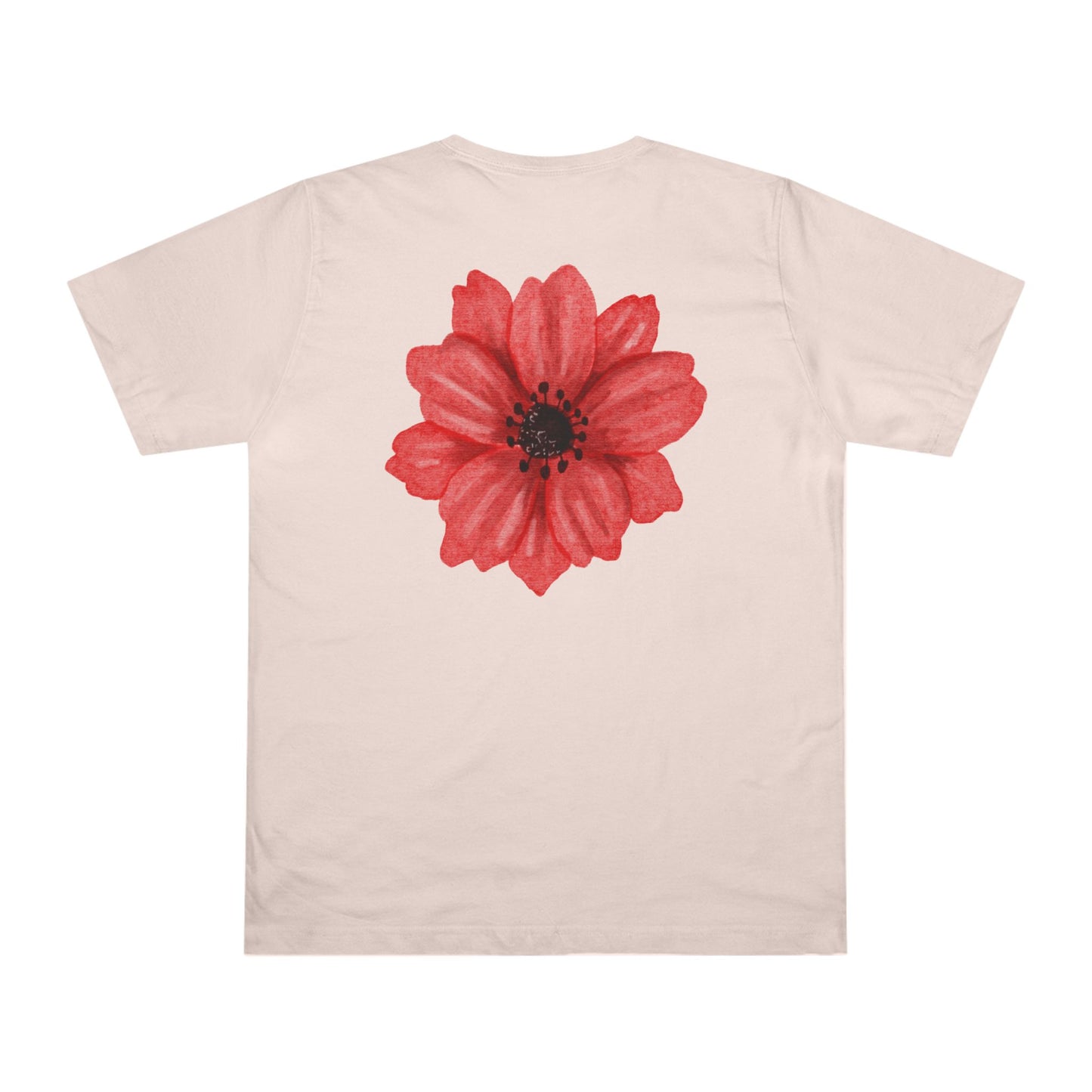 Buttercup Pink Flower Print T-shirt Blue Mist, Women