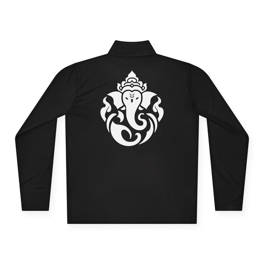 Ganesha Quarter-Zip Pullover Black, Men