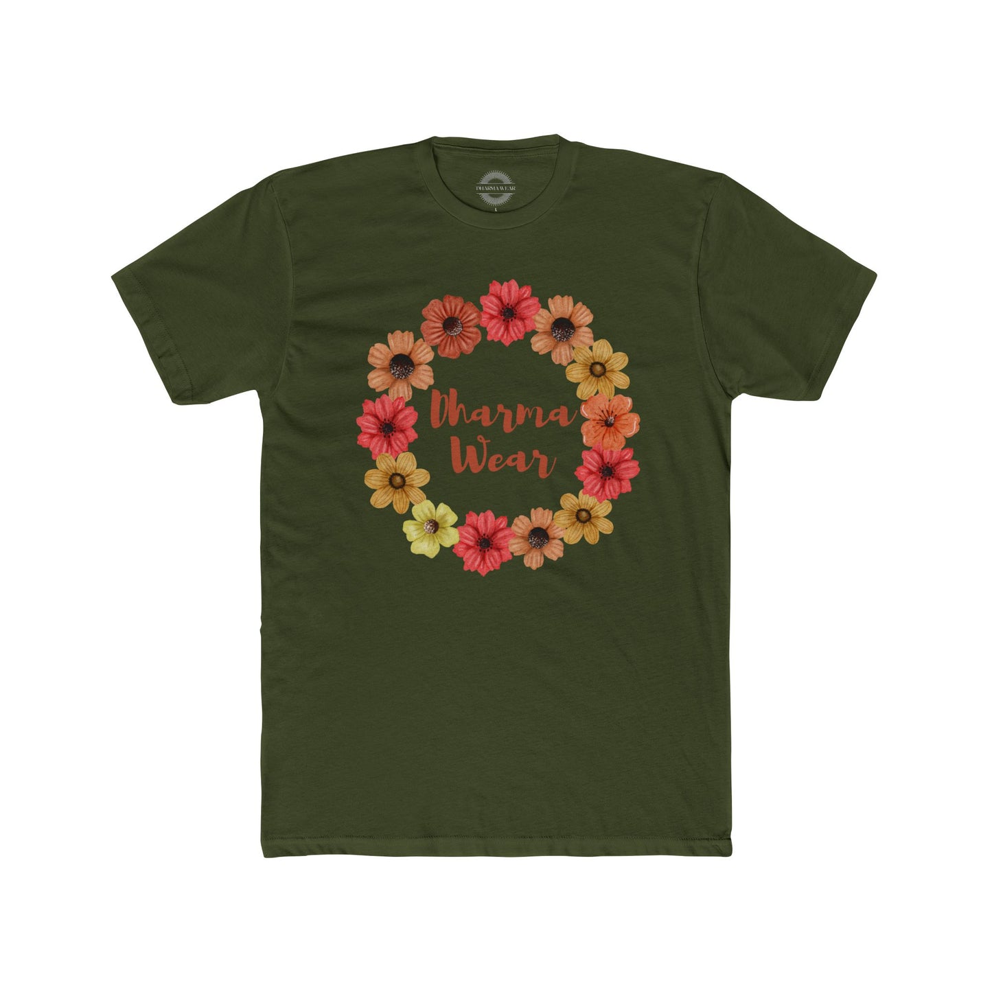 Flower Power T-shirt Solid Black, Women