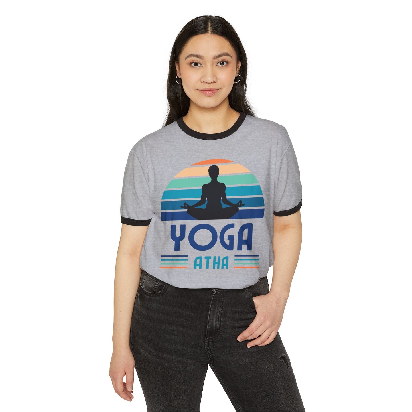Atha Yoga Cotton Ringer T-Shirt, Women