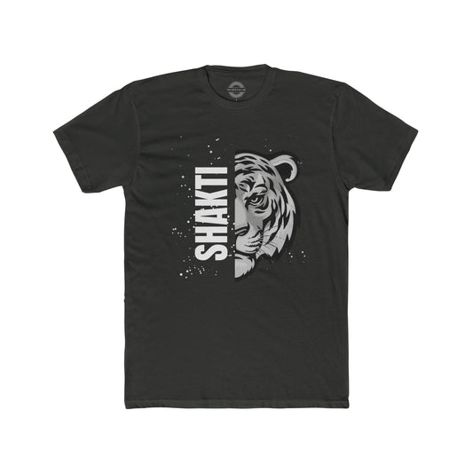 Shakti Tiger Crew T-Shirt Solid Heavy Metal, Men