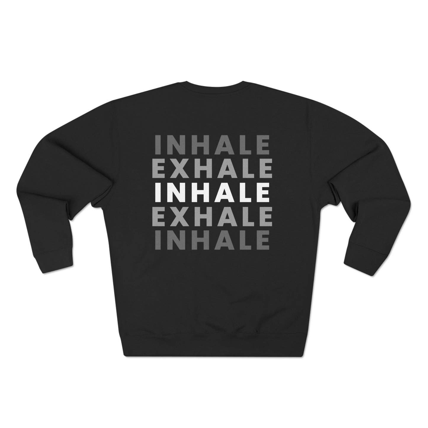 Inhale Exhale Crewneck Sweatshirt Black, Women