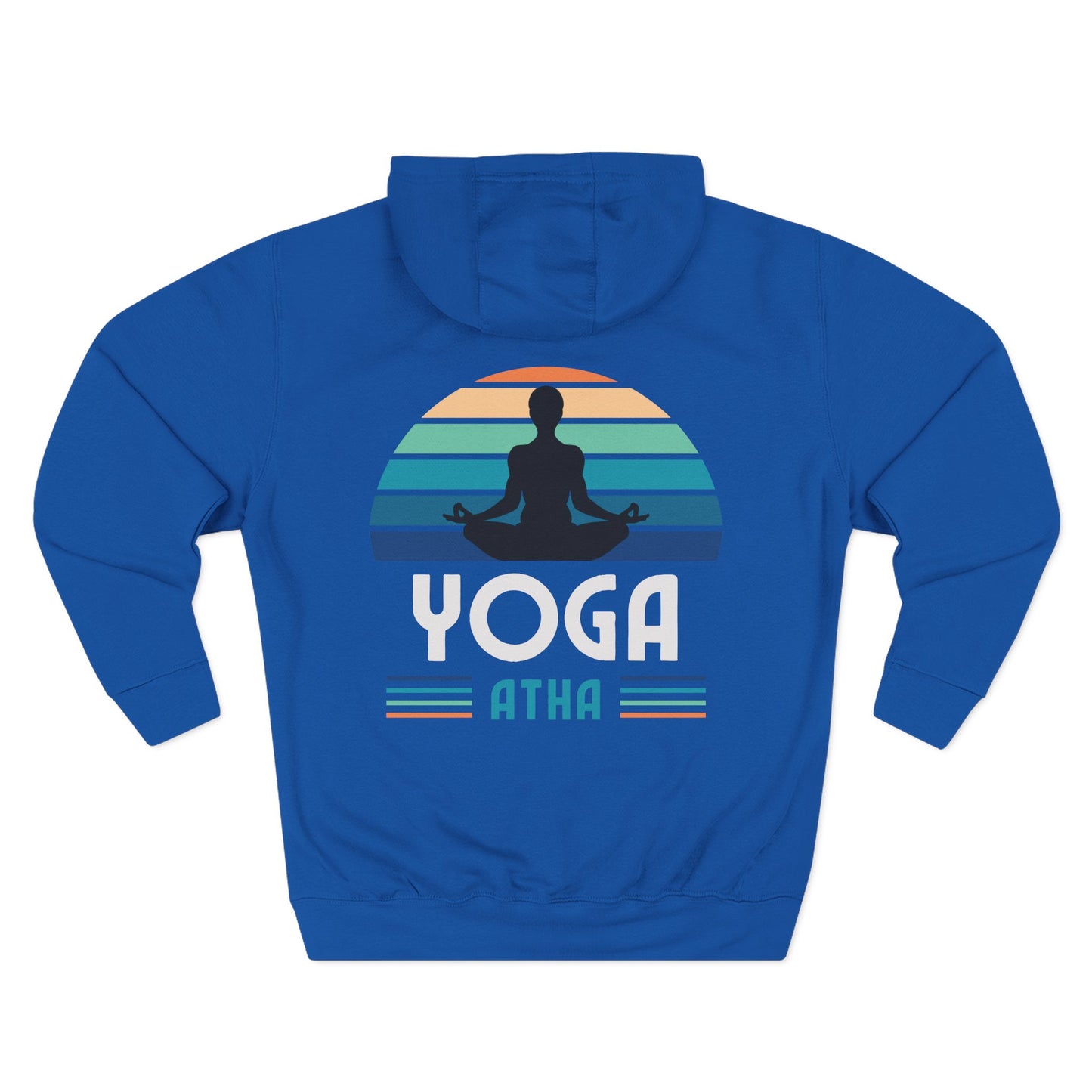 Yoga Atha Sweatshirt Fleece Hoodie Royal Blue, Women