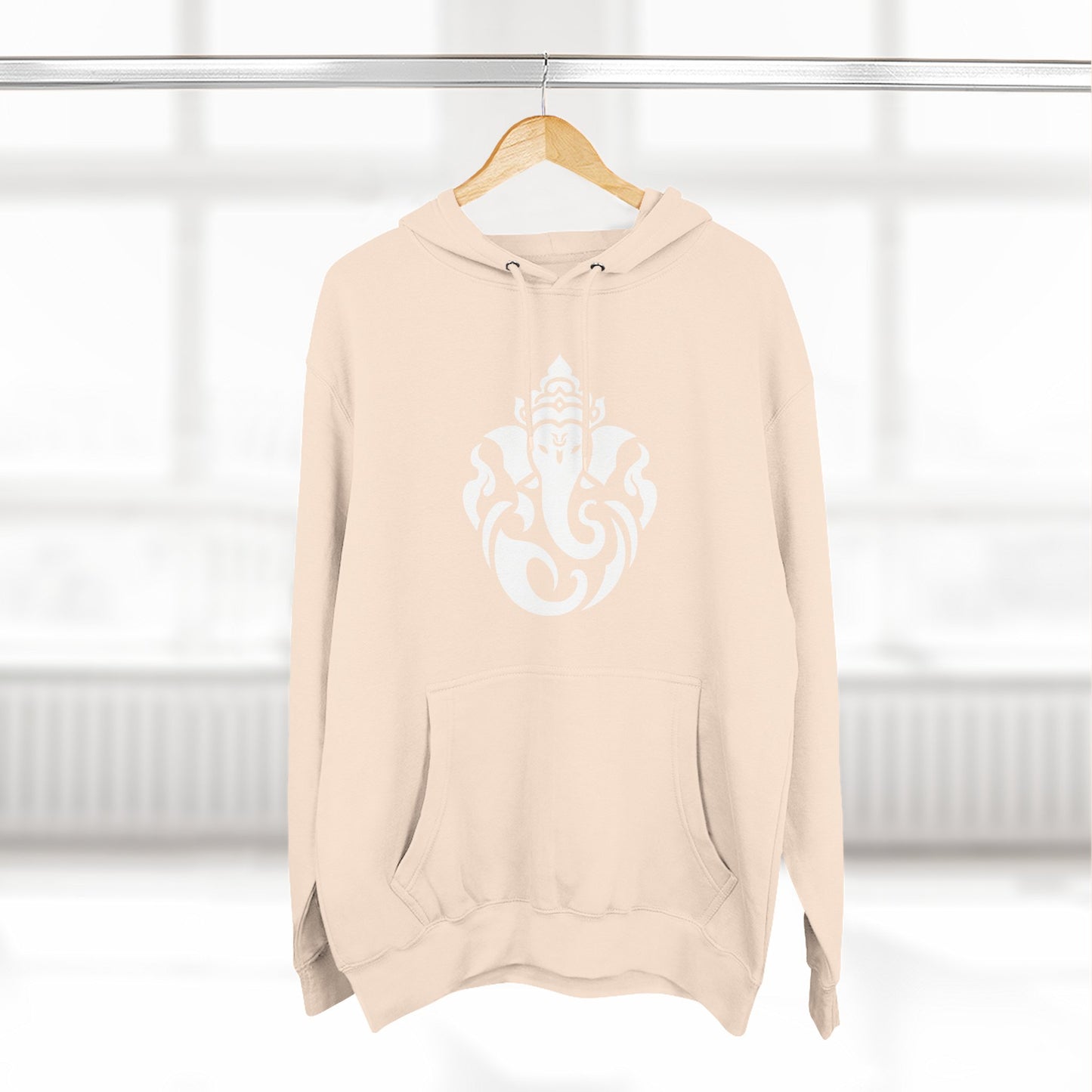 Ganesha Sweatshirt Fleece Hoodie Charcoal Heather, Women