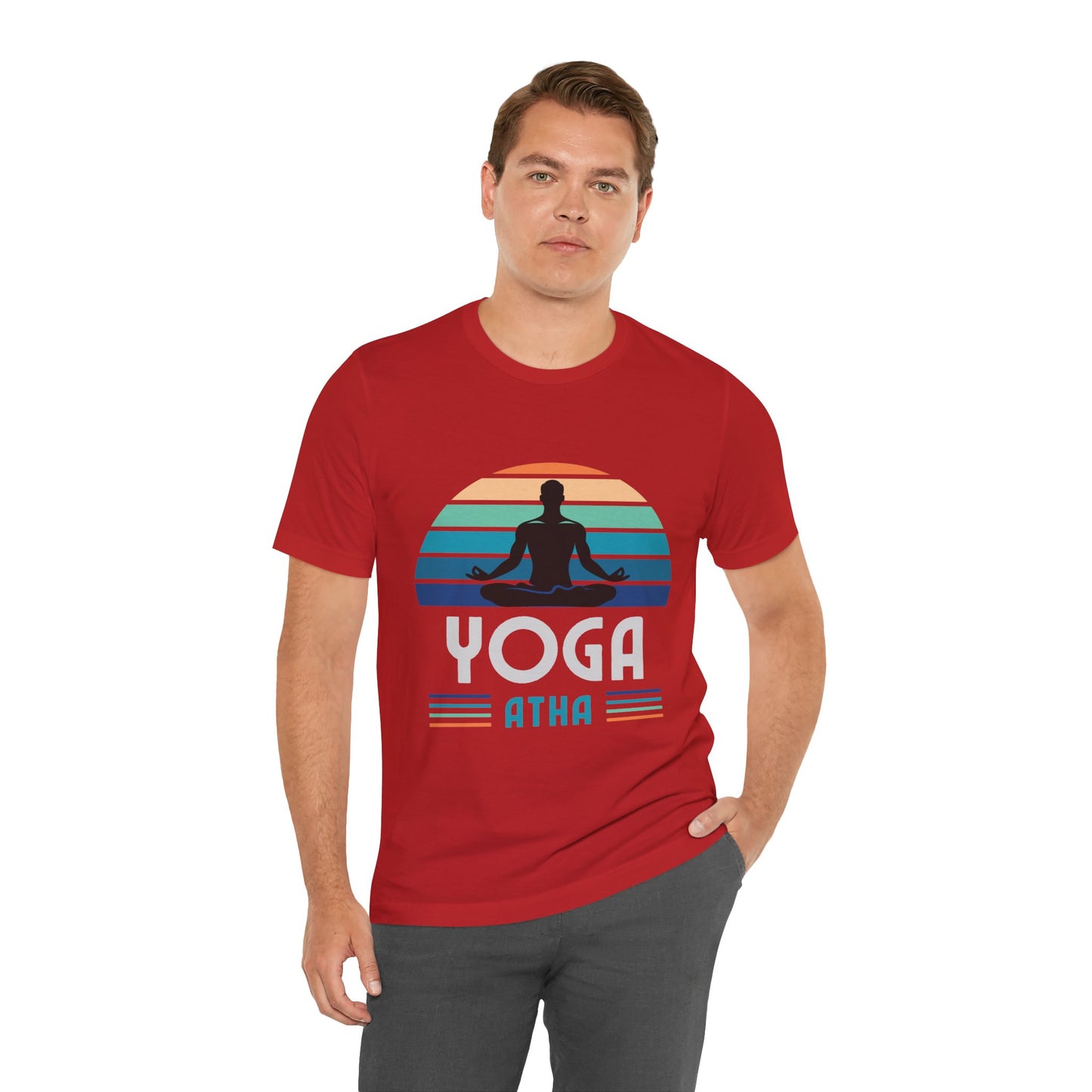Yoga Atha Cotton T-Shirt Red, Men
