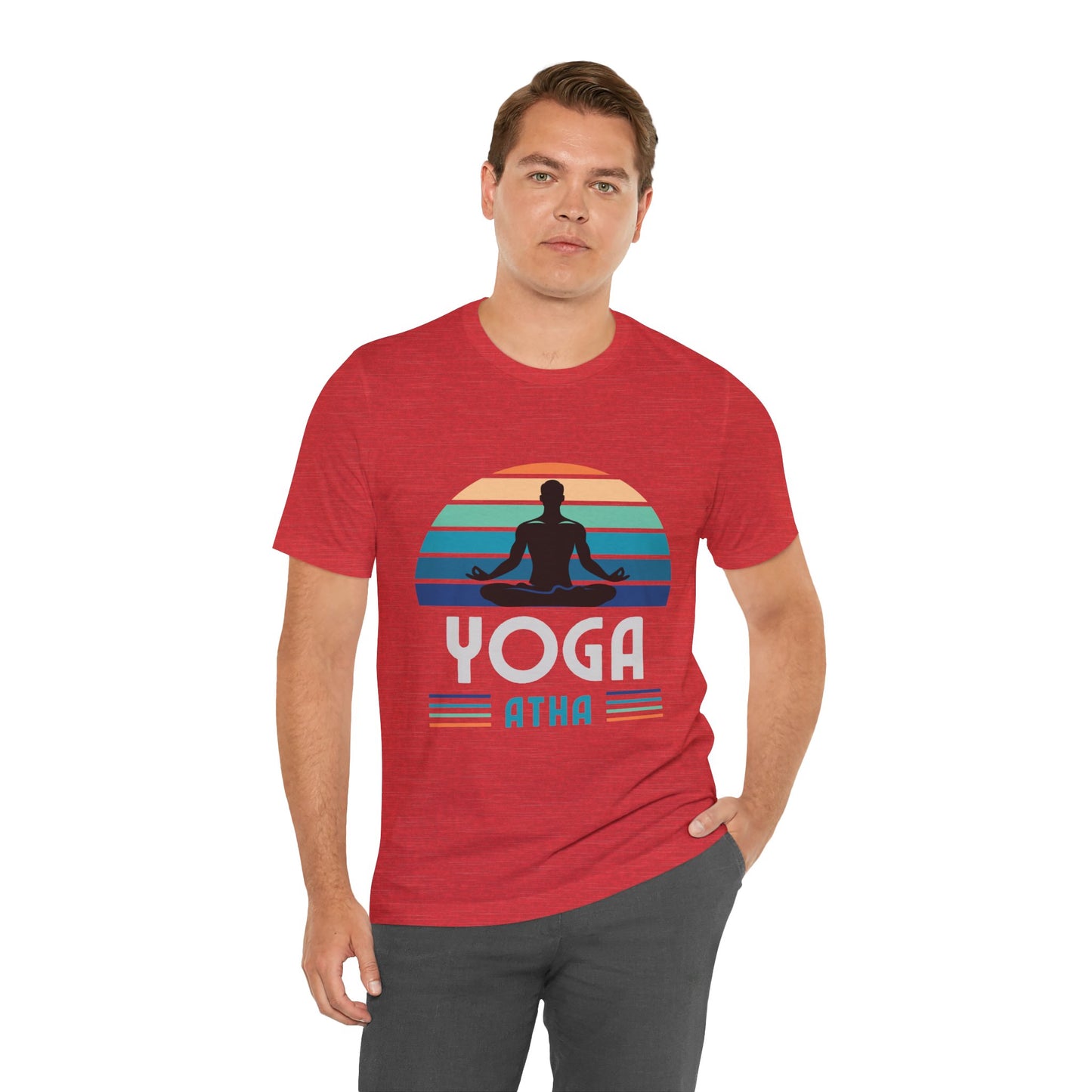 Yoga Atha Cotton T-Shirt Heather Mauve, Men