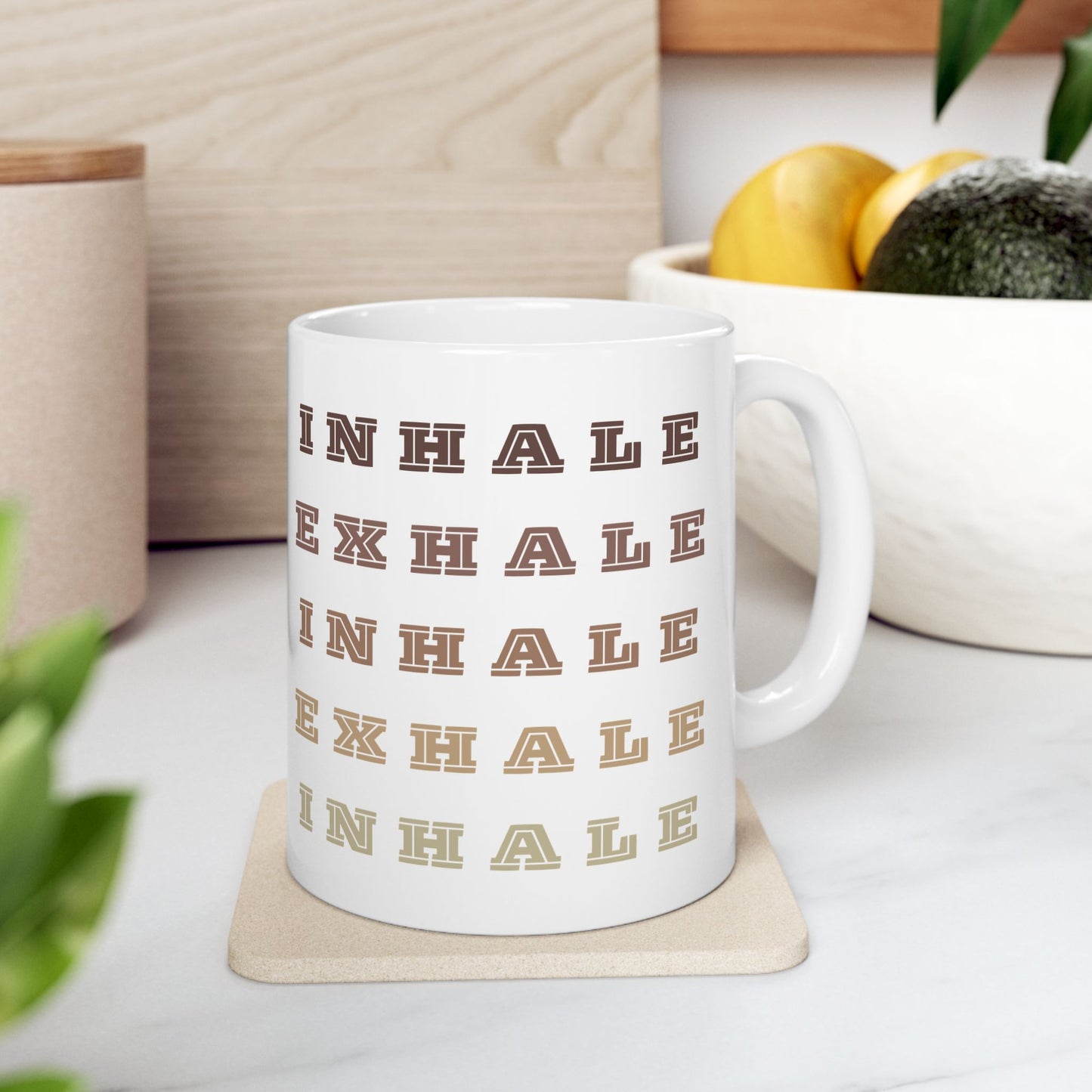 DW Inhale Exhale Ceramic Mug