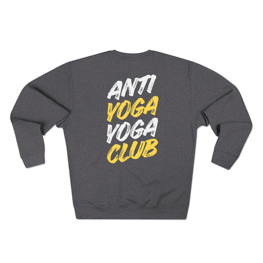 Anti Yoga Yoga Club Crewneck Sweatshirt Charcoal Heather, Women