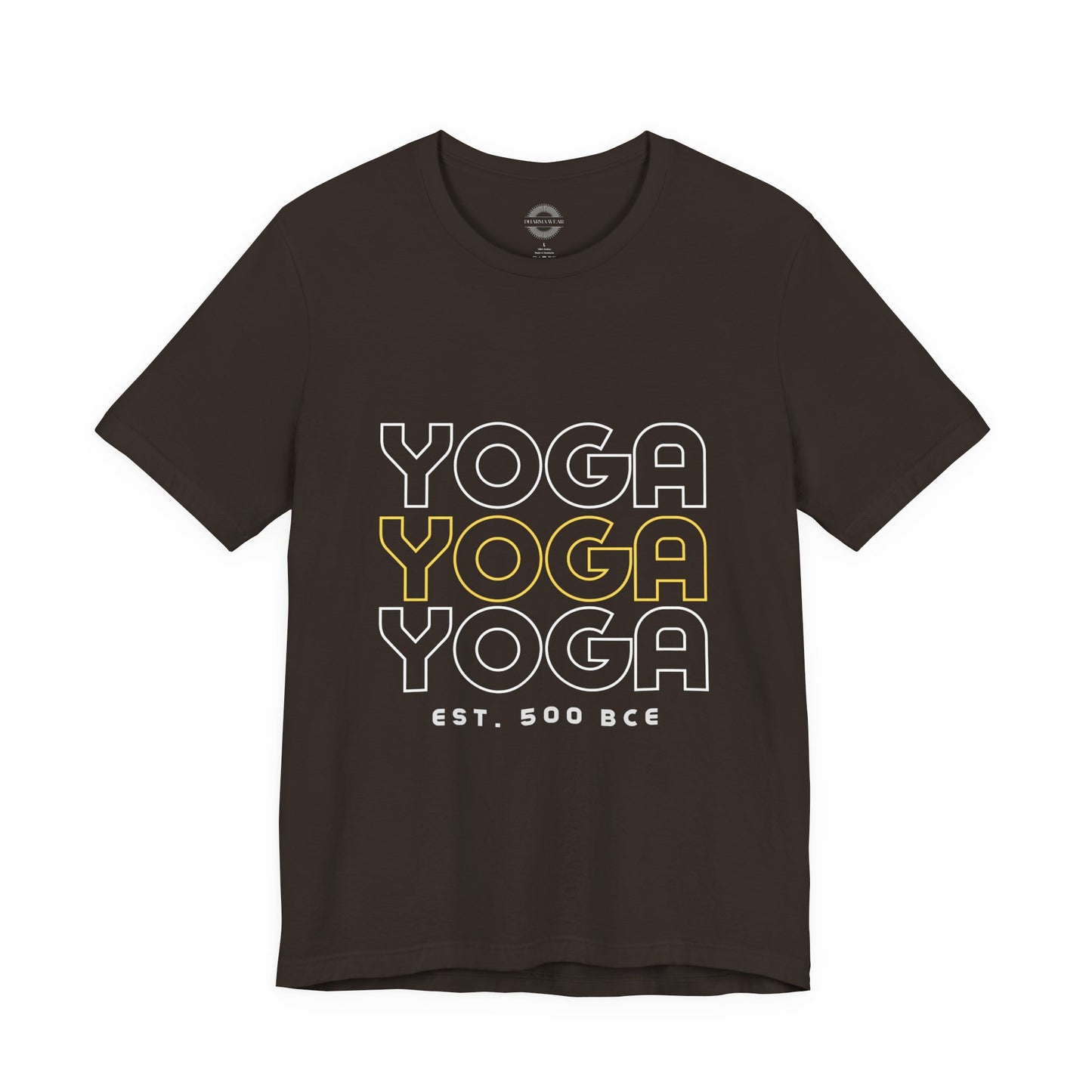 Yoga Est. 500 BCE T-Shirt Brown, Men