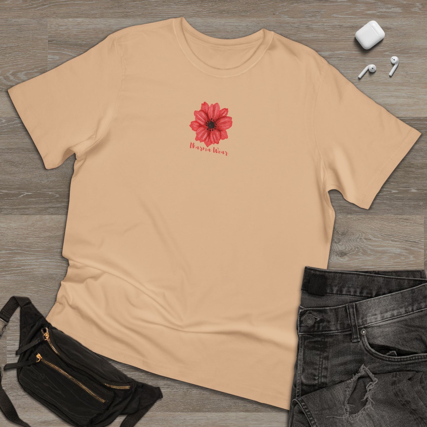 Buttercup Pink Flower Print T-shirt White, Women
